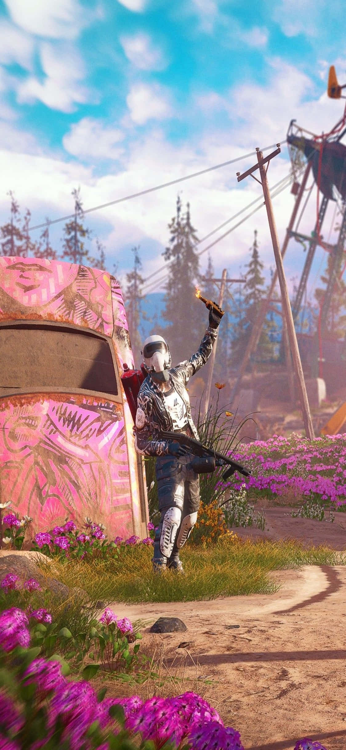Faceți un salt cuteț în Far Cry 3 pe iPhone X! Fundal