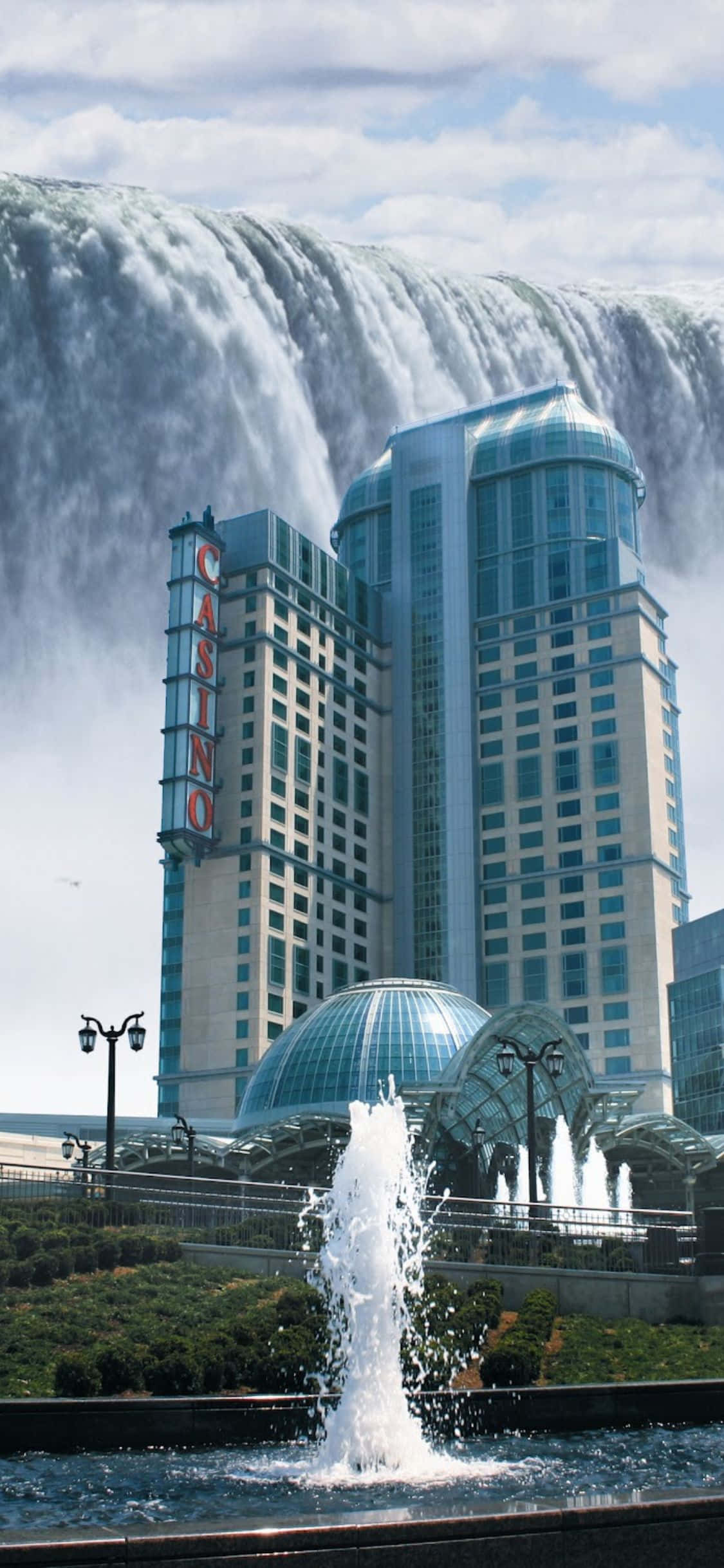 Fallsview Casino Resort iPhone X Niagara Falls Background Fundal