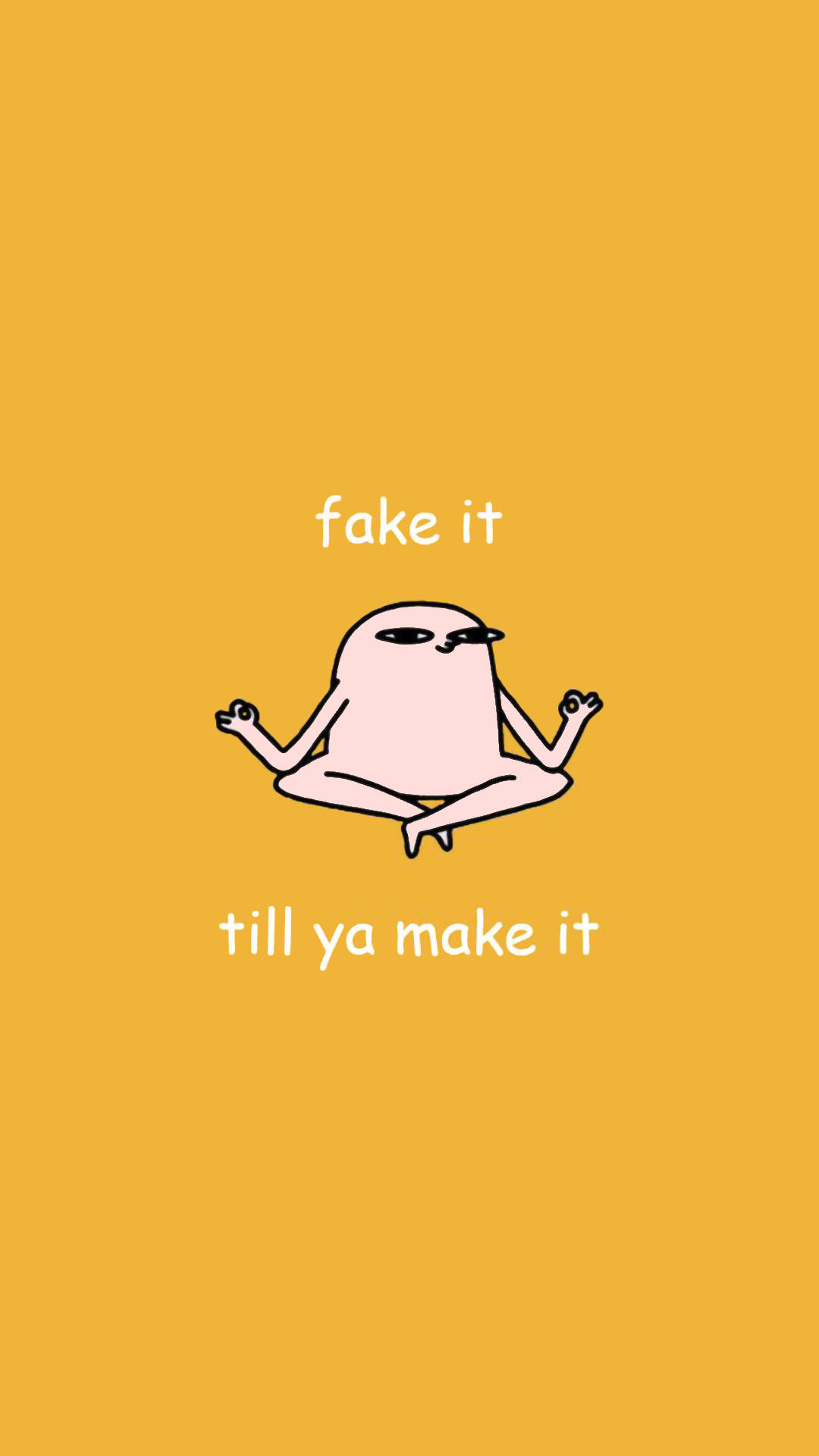 Fals Meditând Estetic Amuzant Fundal
