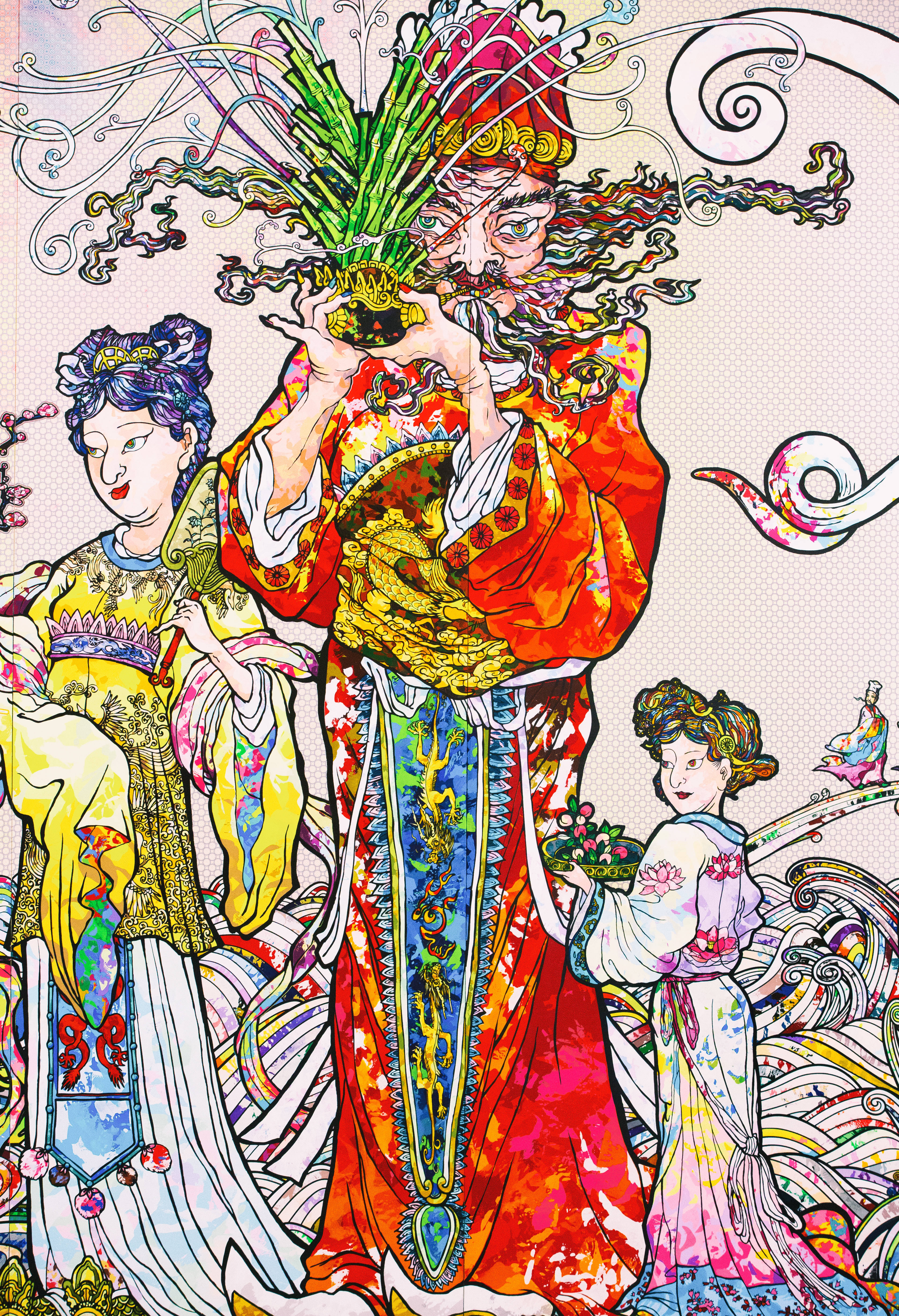 Familia Takashi Murakami 4K Fundal