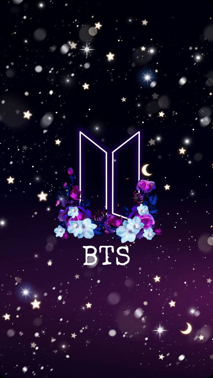 Fan Art cu Logo BTS Fundal