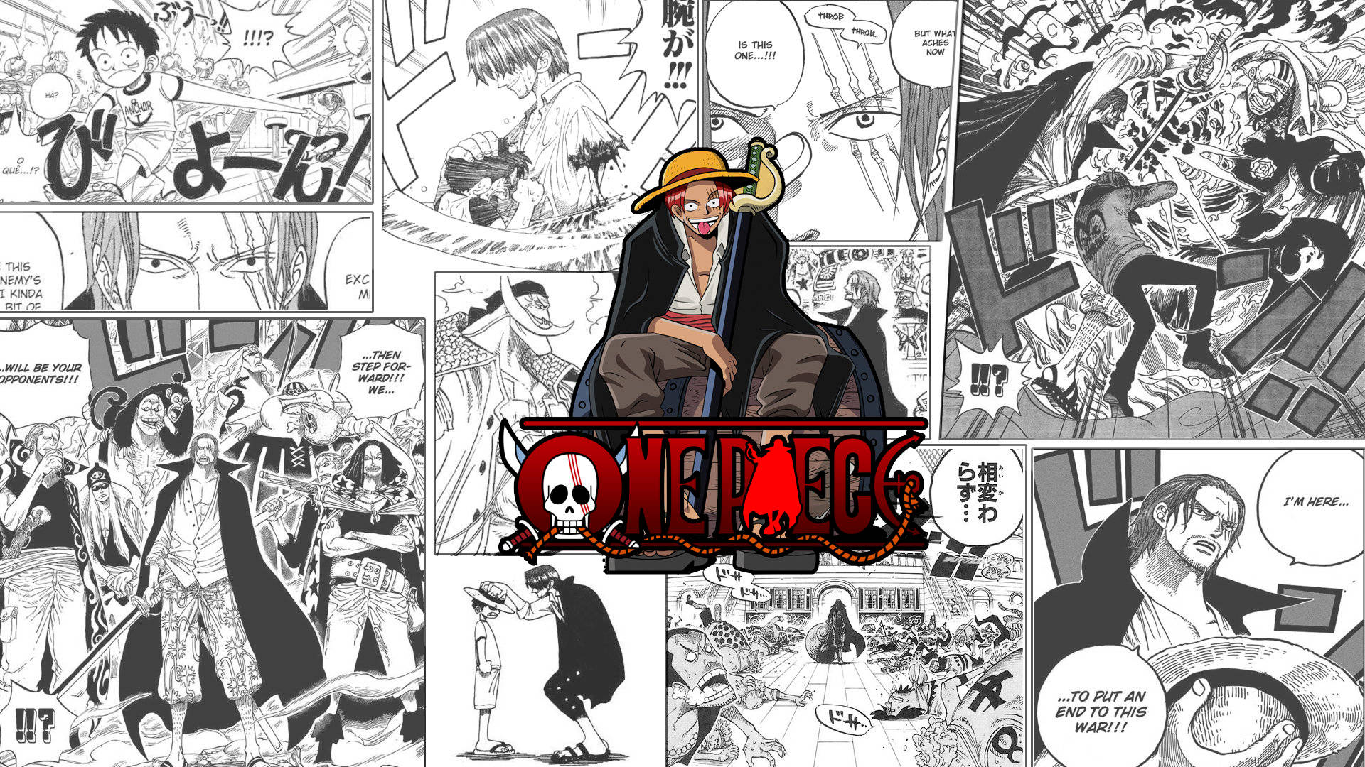 Fan art One Piece 4K Shanks Fundal