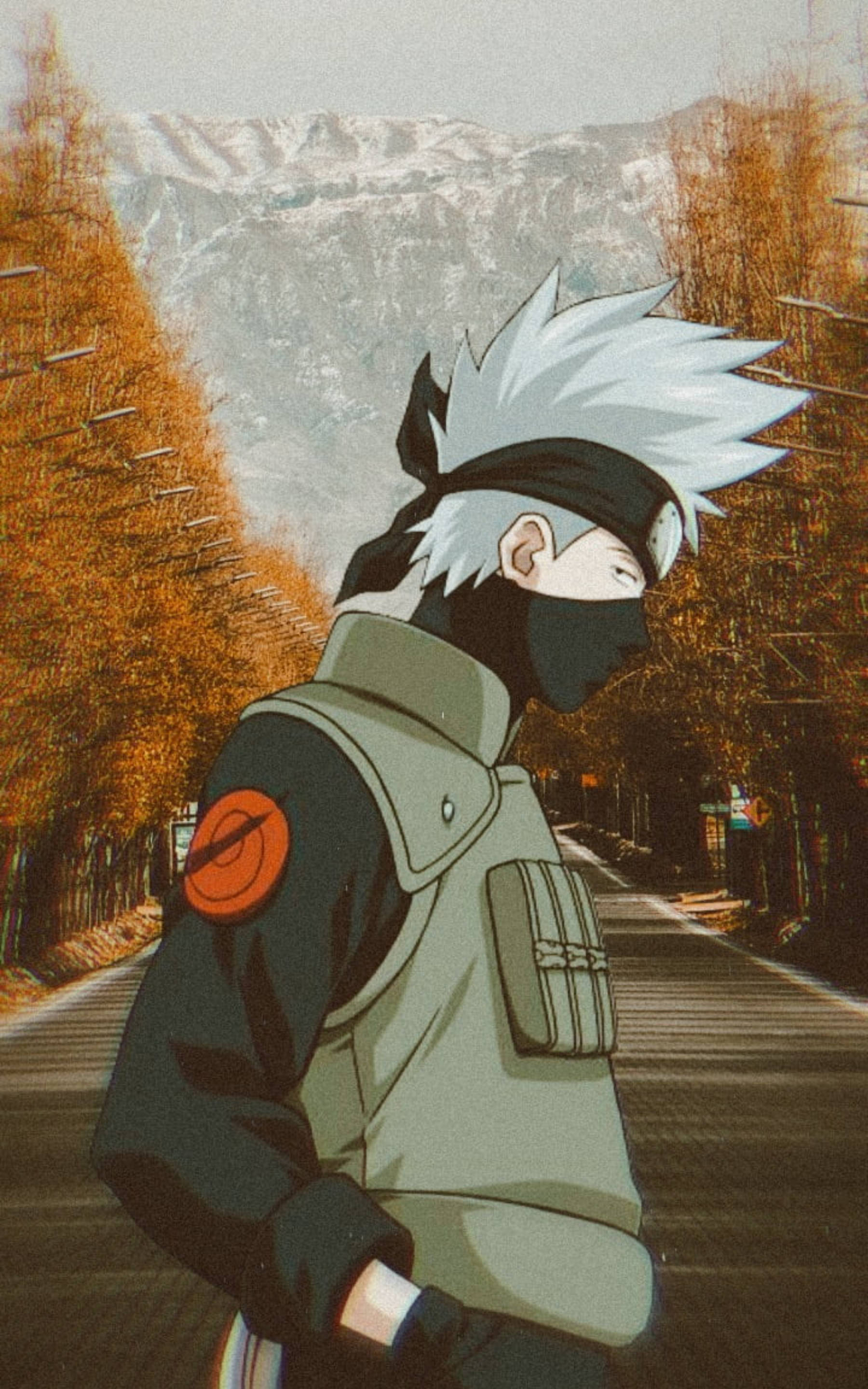Fanart cool al lui Kakashi Fundal