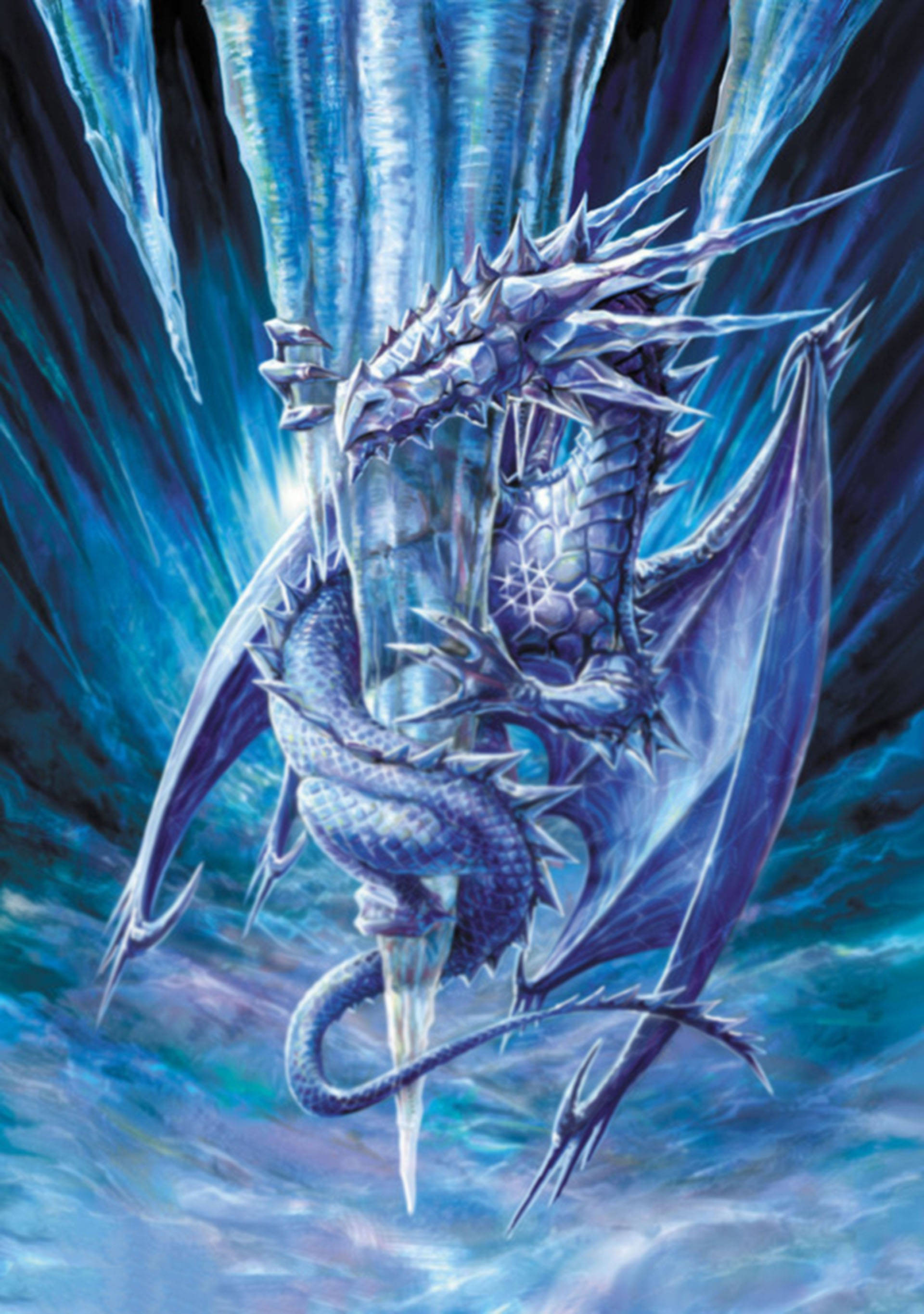 Fanart Dragon de Gheață Fundal