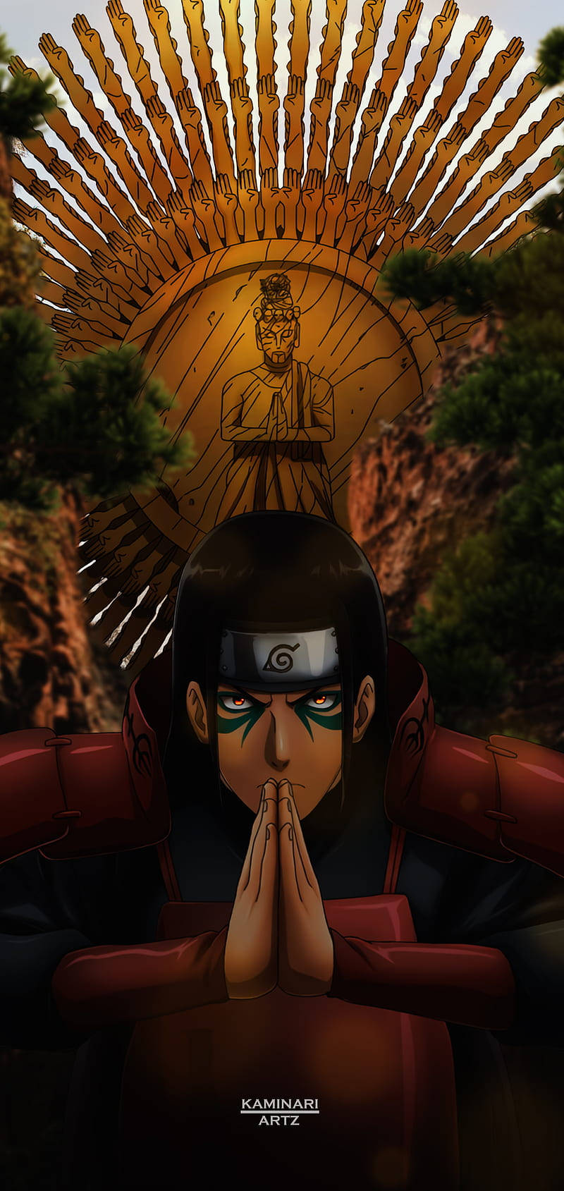 Fanart Intens Hashirama pentru Telefon Fundal