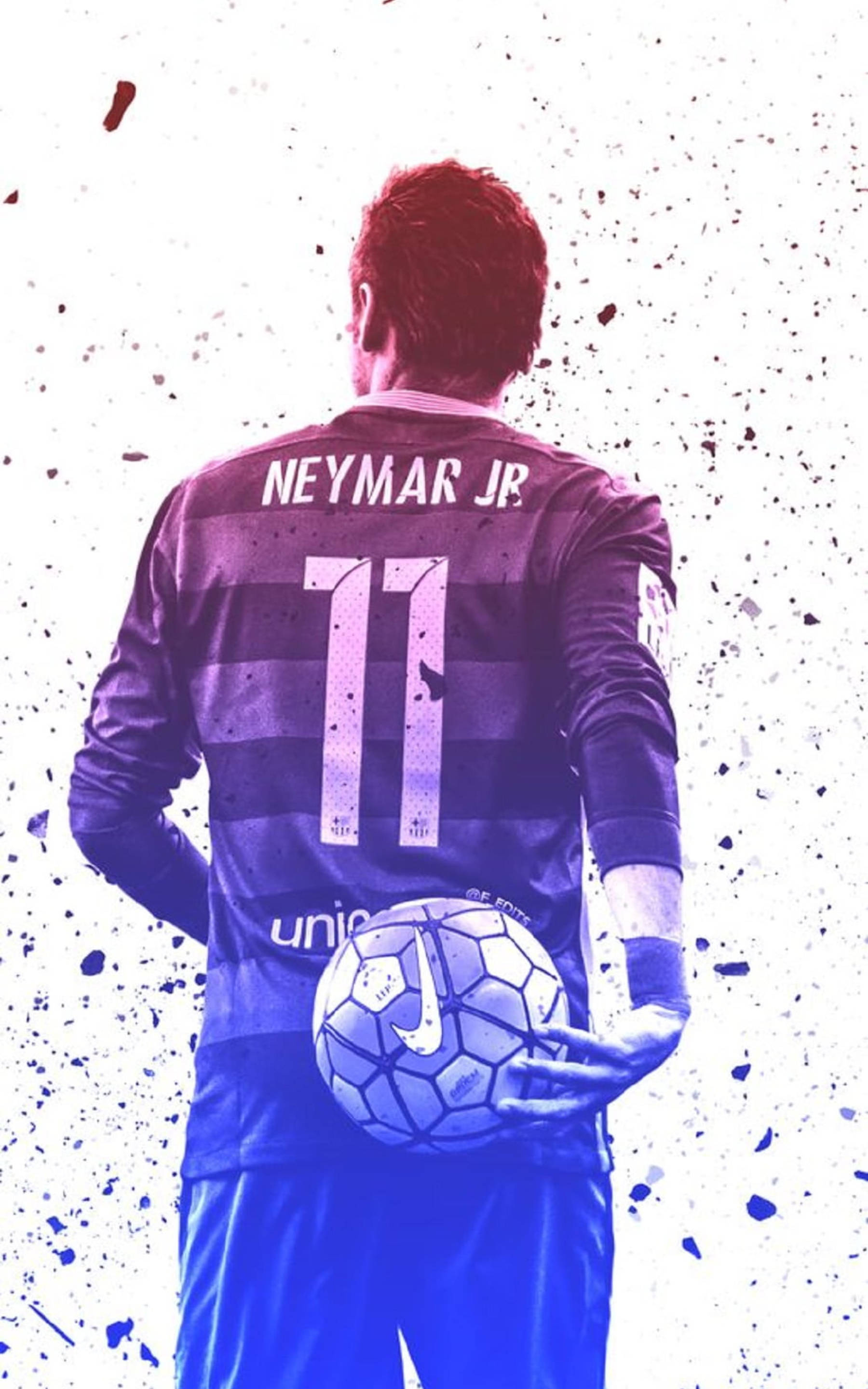 Fanart Neymar Jr Tricou 11 Fundal