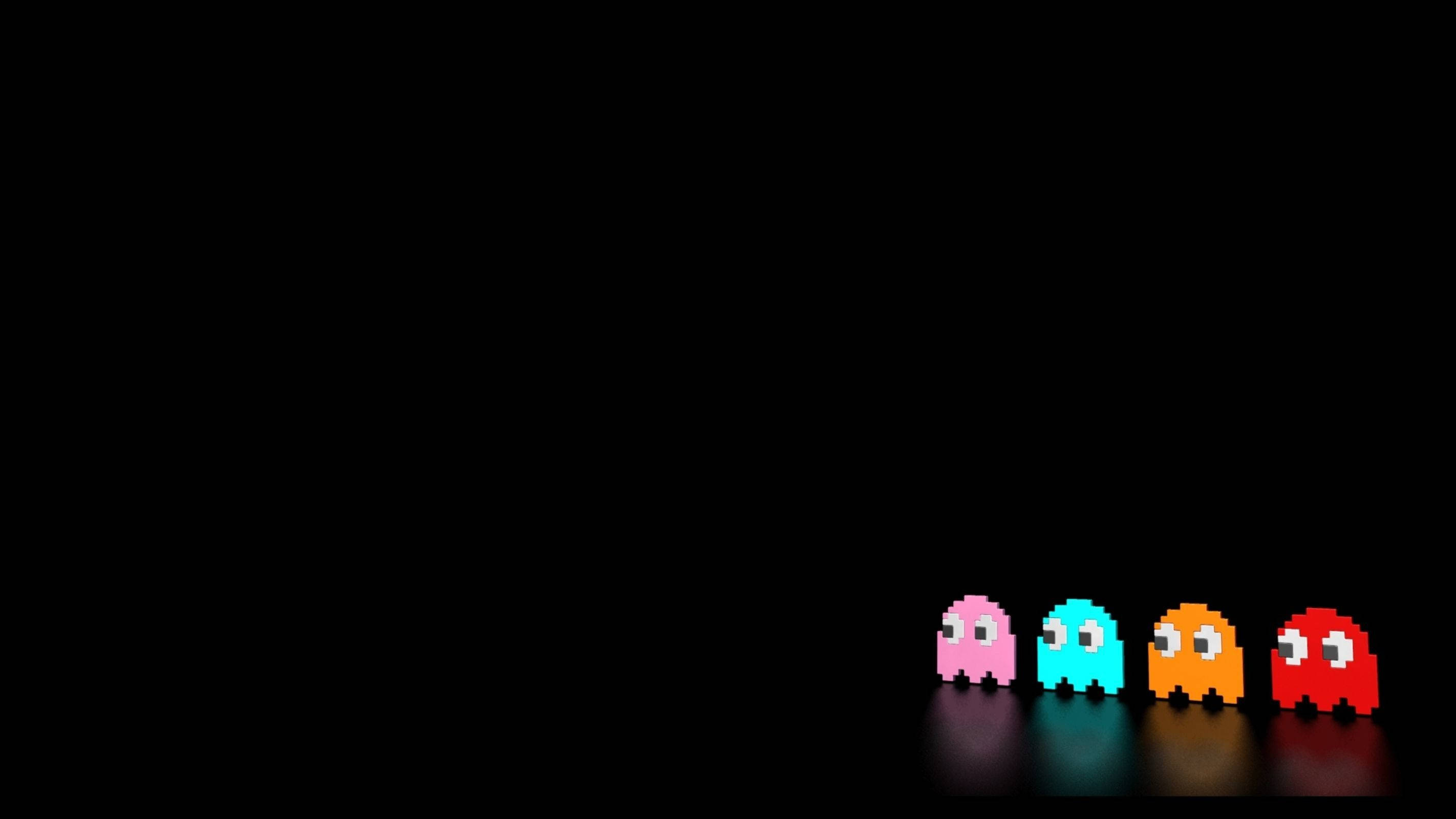 Fantome Retro Pac-Man Estetice Fundal