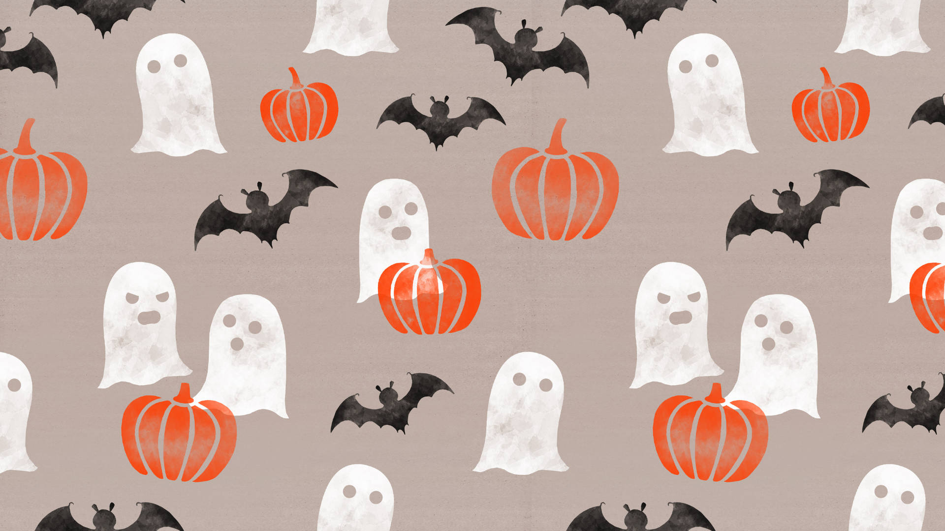 Fantome și dovleci de Halloween estetic pentru laptop Fundal