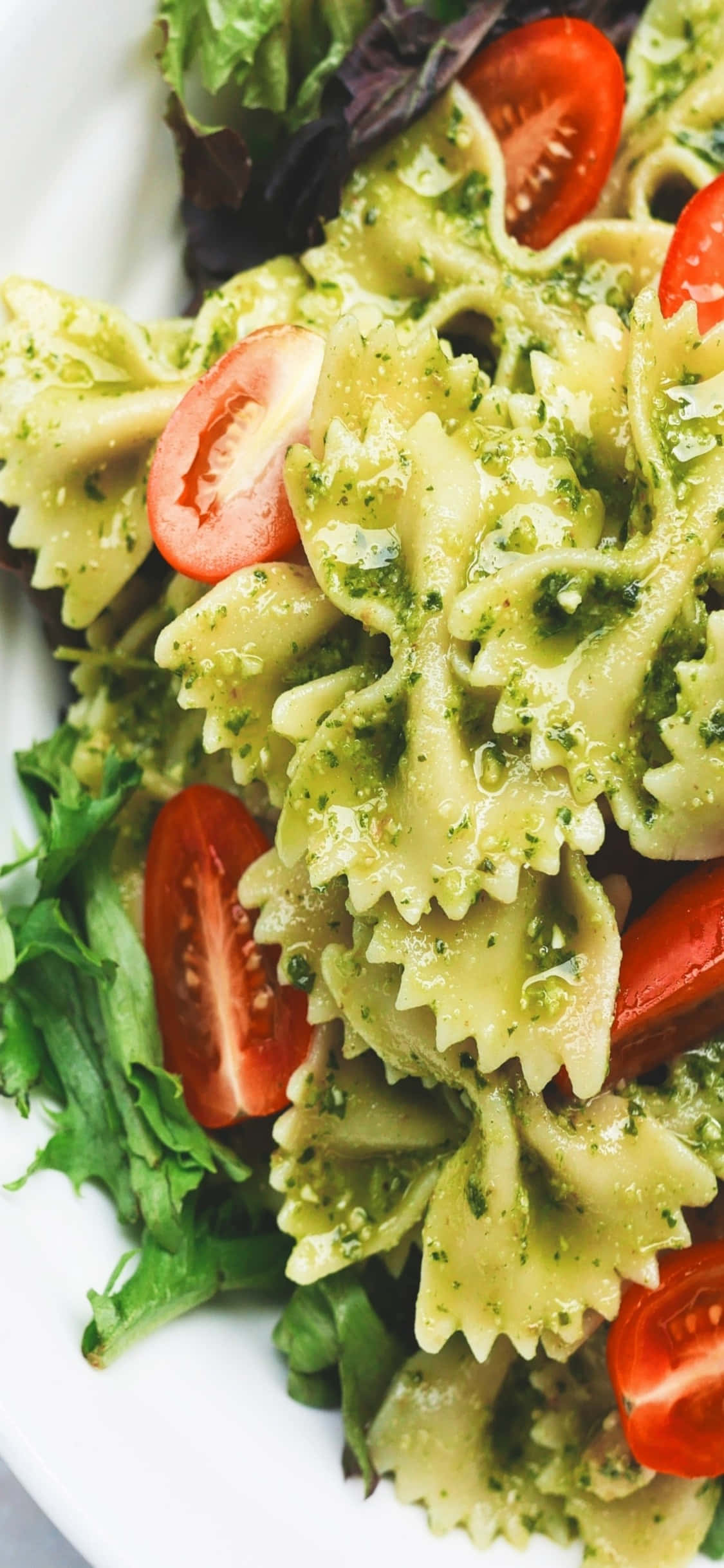 Farfalle Pesto iPhone X Fundal Paste Fundal