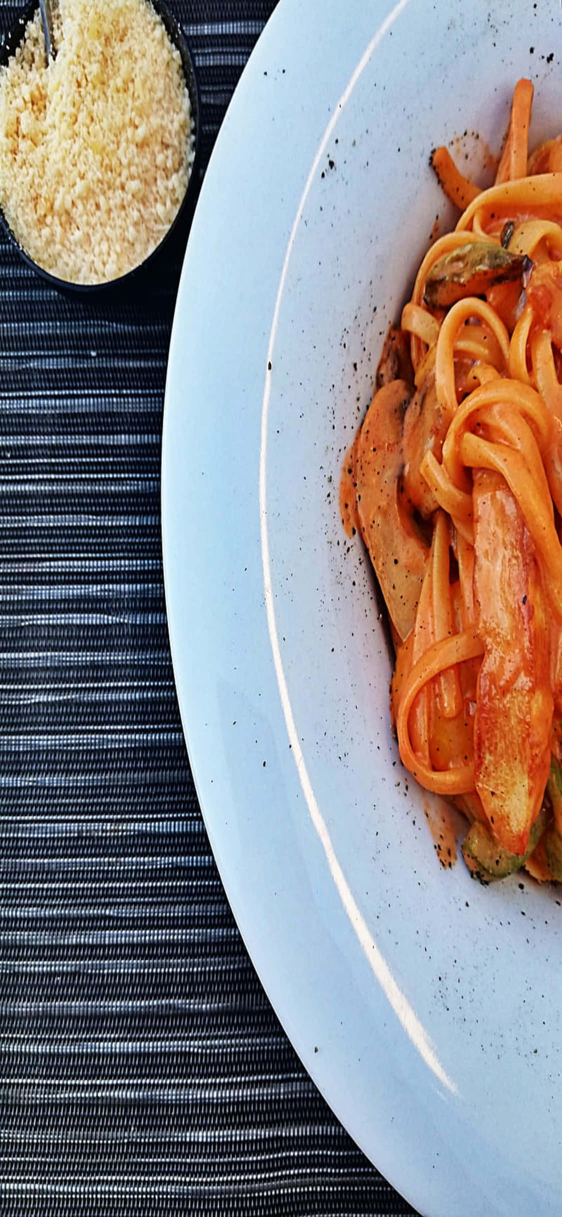 Farfurie De Paste Pe Material Textil iPhone X Pasta Fundal
