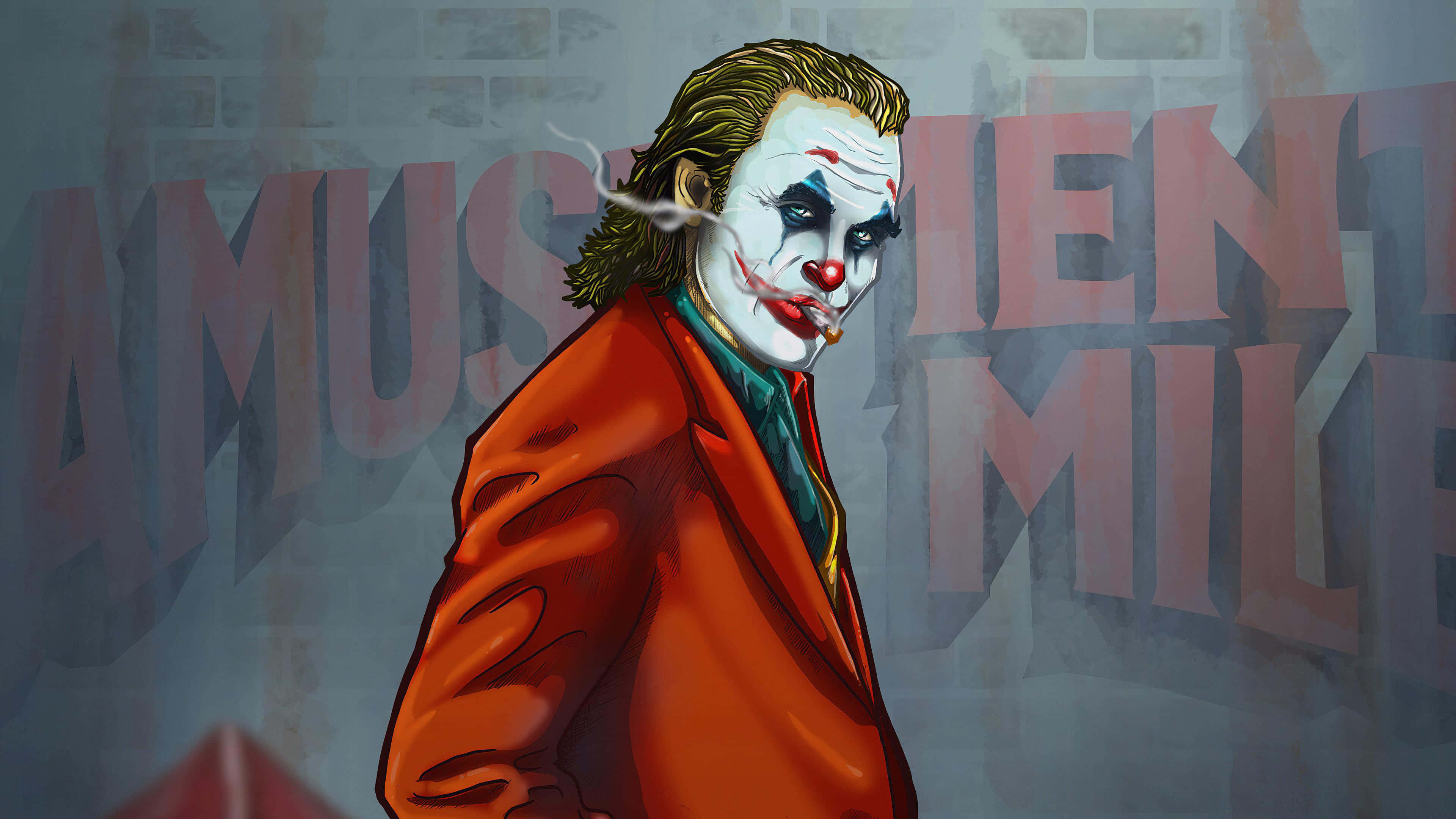 Farmecul amenințător al Jokerului Fundal