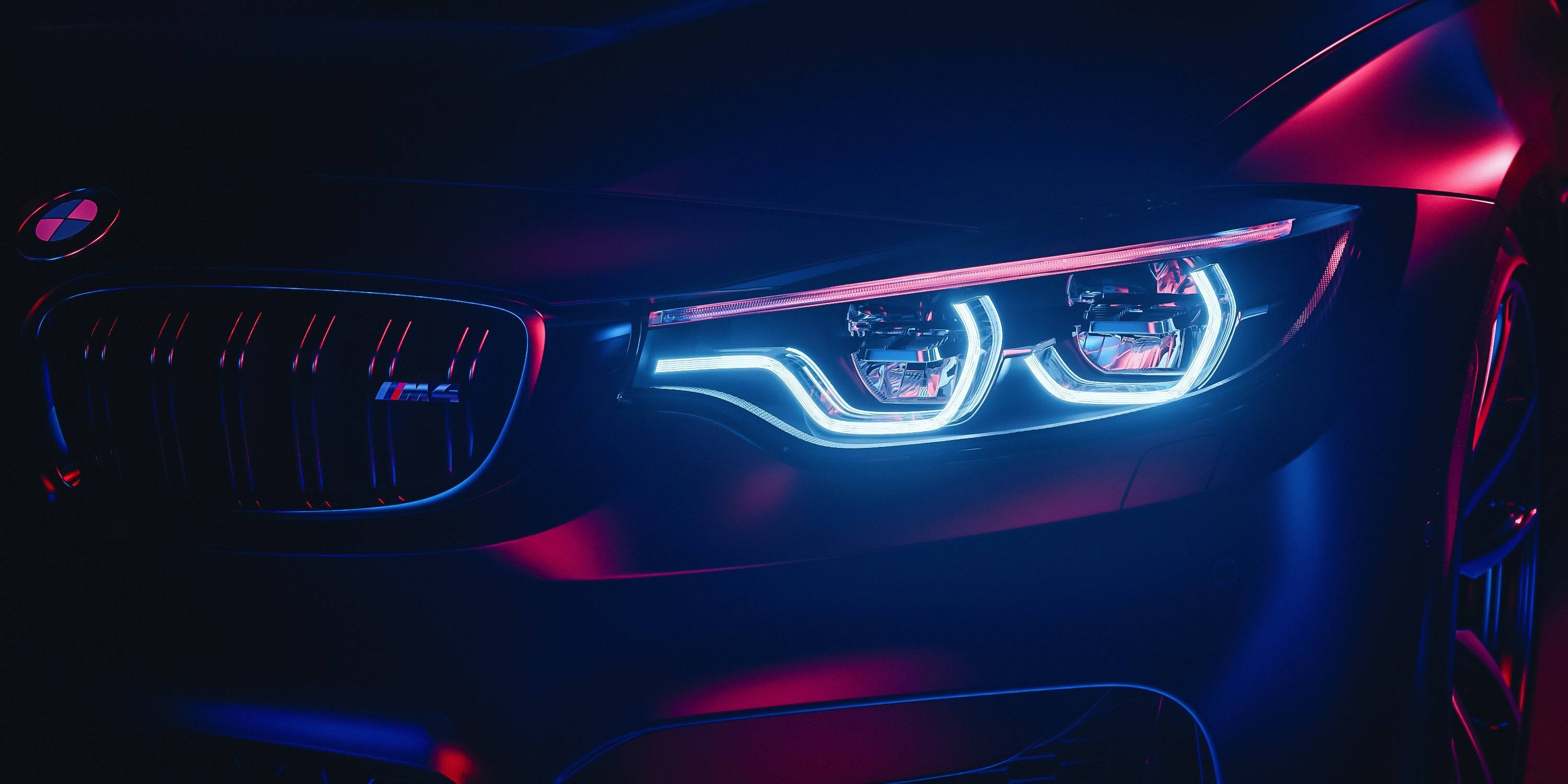 Faruri BMW M4 Full HD Fundal