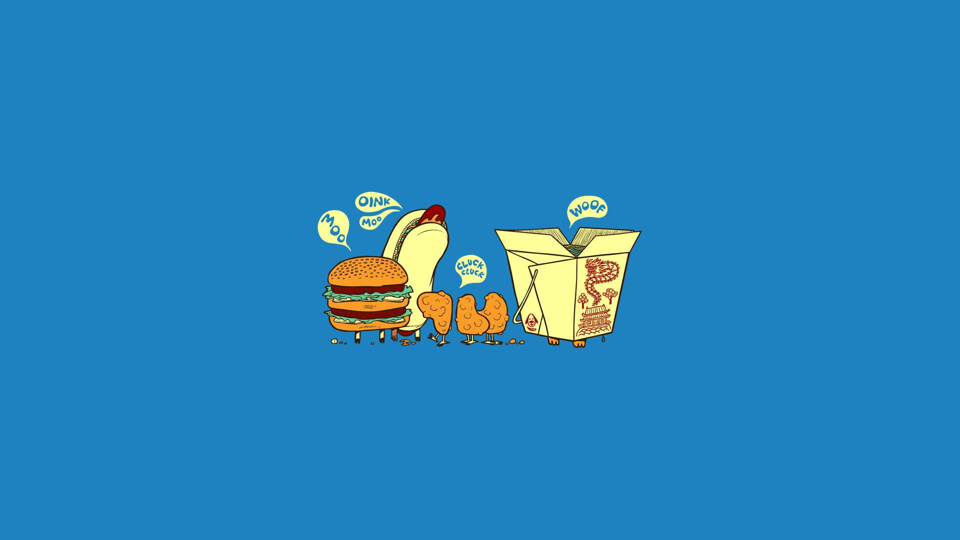 Fast Food Amuzant Estetic Fundal