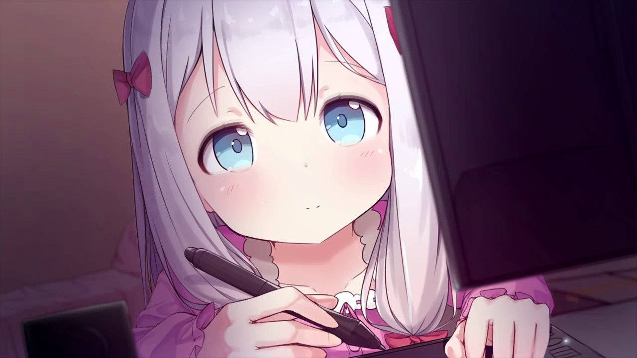 Fată Anime Izumi Sagiri Fundal