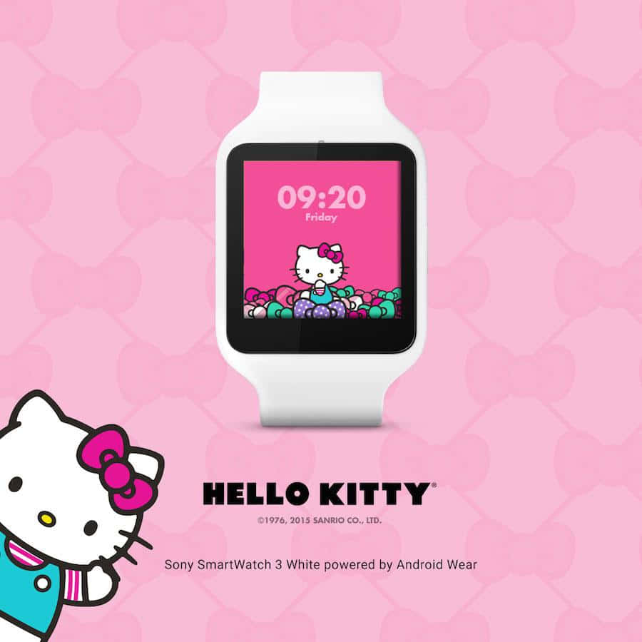 Față de ceas Apple drăguță Hello Kitty Fundal