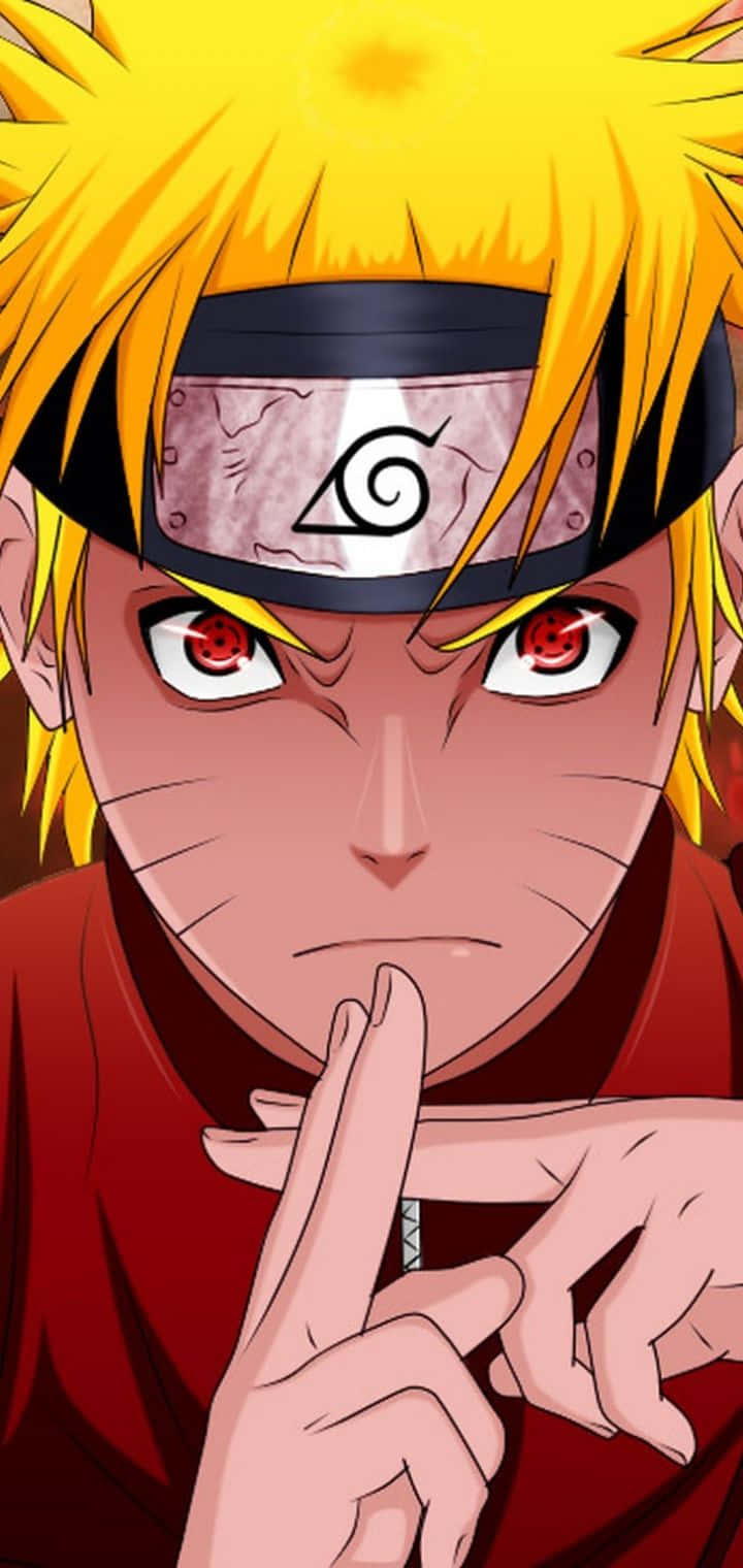 Fața lui Naruto în forma completă Kyubi Fundal