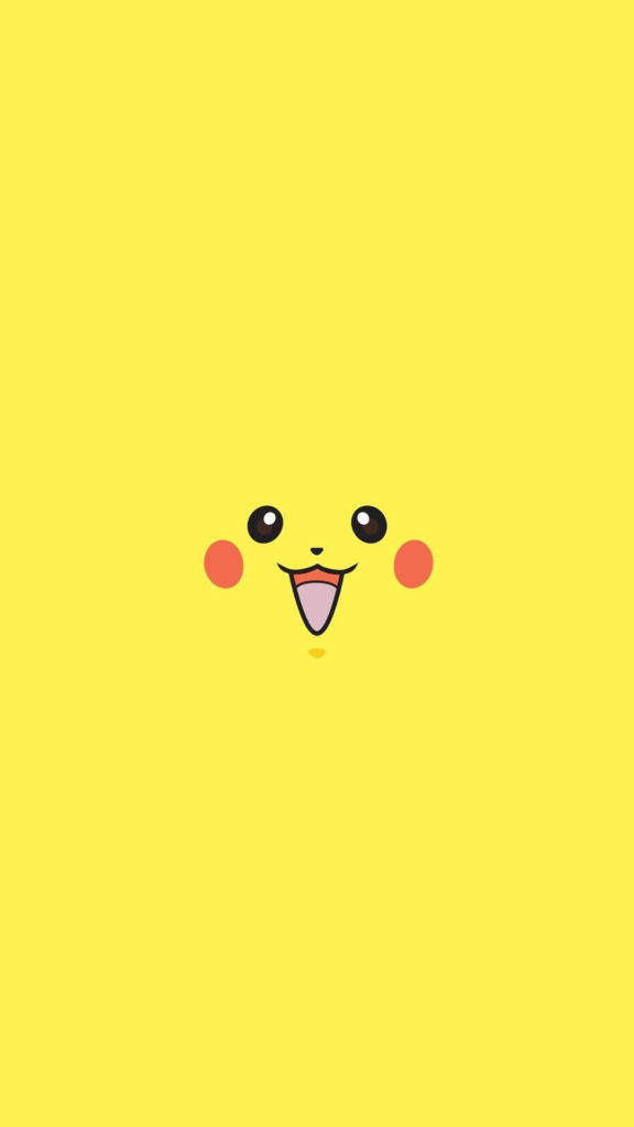 Fața lui Pikachu pentru iPhone 6 Fundal