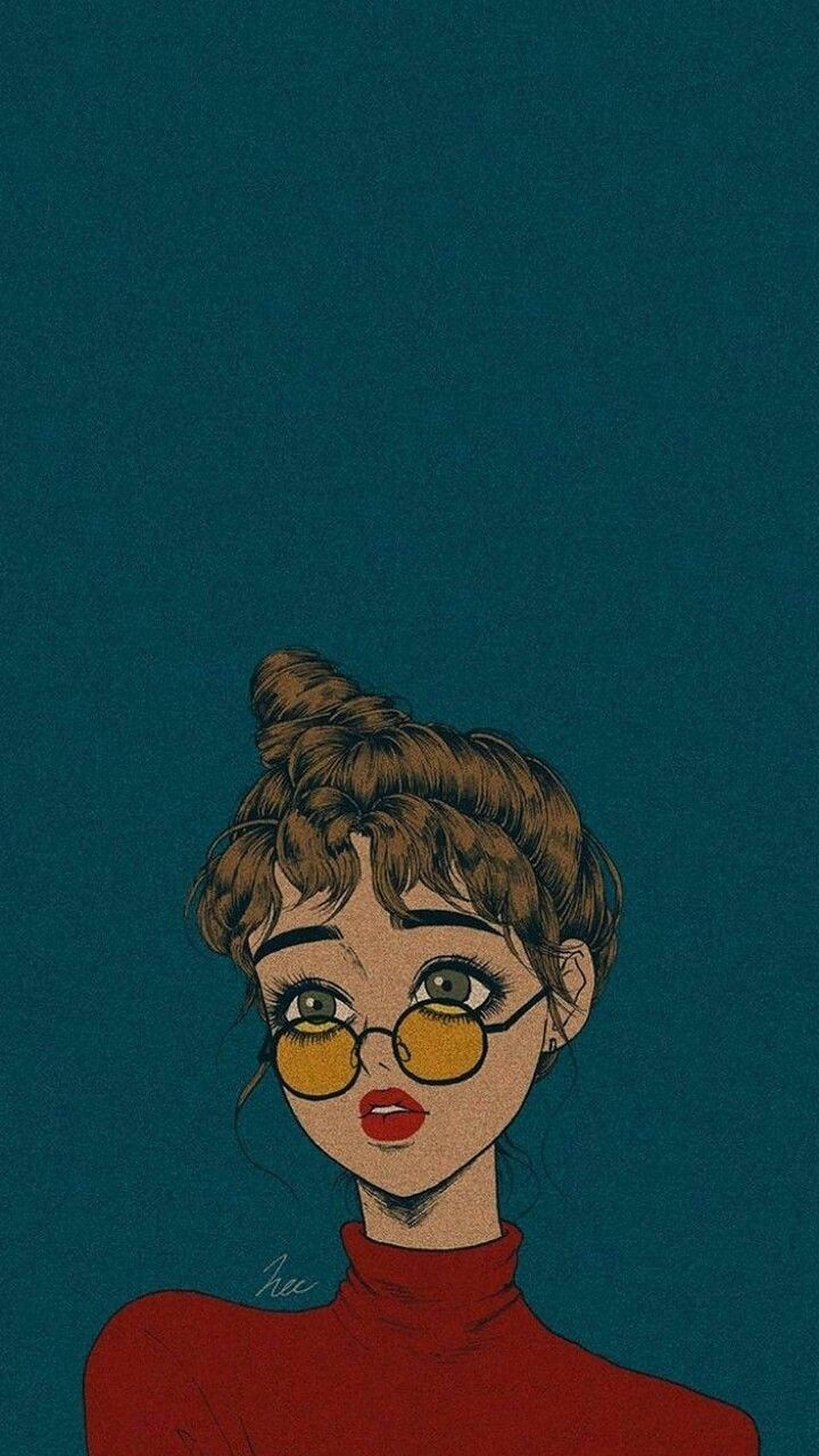 Fată Vintage Estetică Fundal