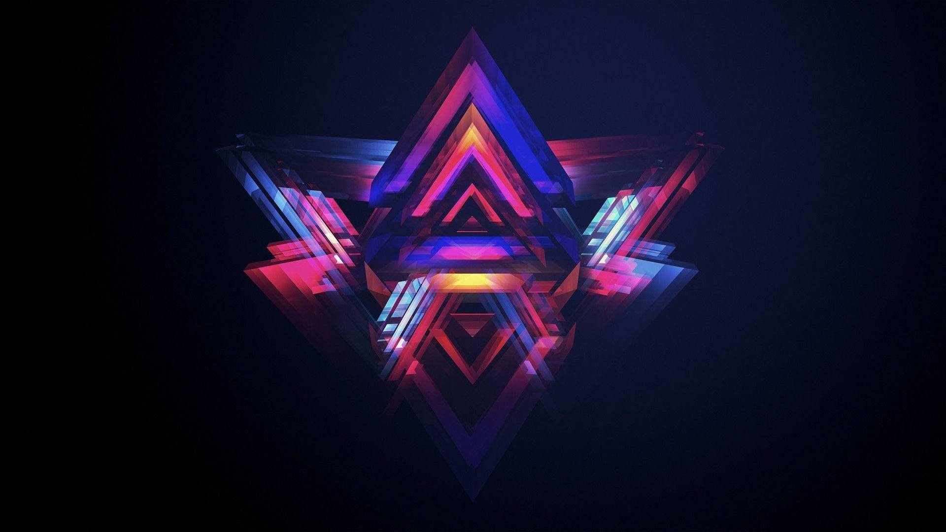 Fundal cu fațete 3D cool — GIF cool Fundal