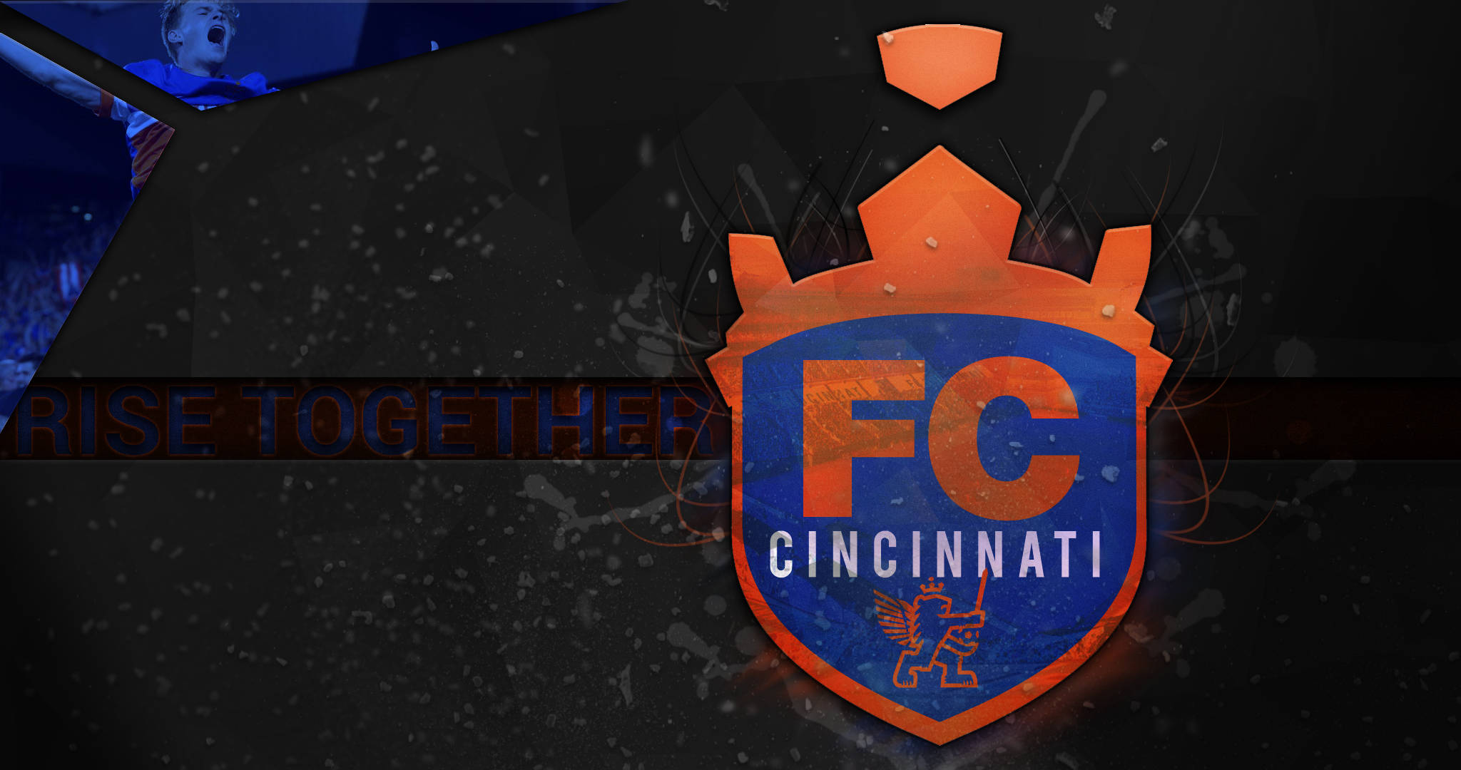 FC Cincinnati Înălțare Împreună Fundal