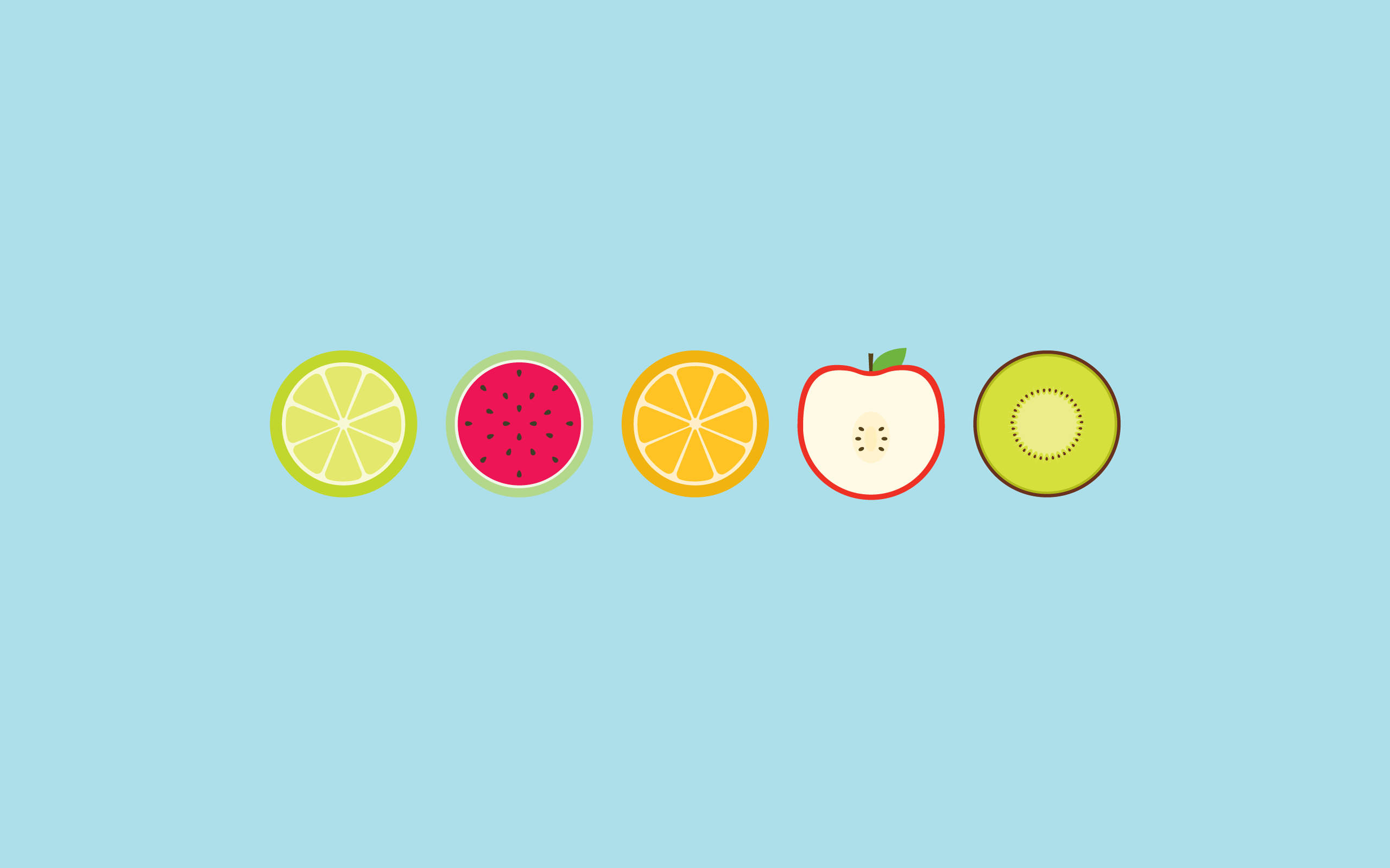 Felii de Fructe Estetice Simple Fundal