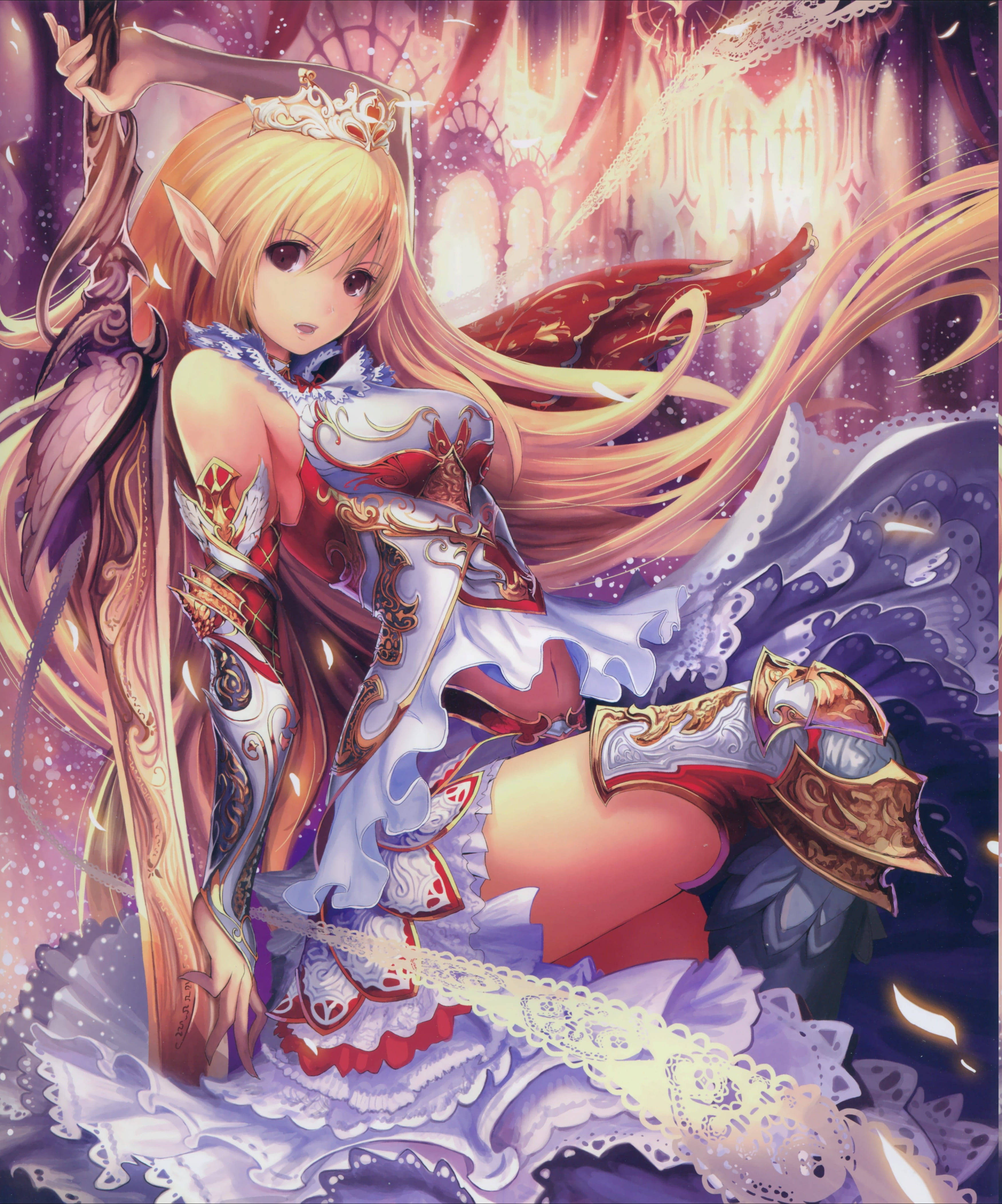 Femecătoarea Războinică Anime Fantasy Fundal