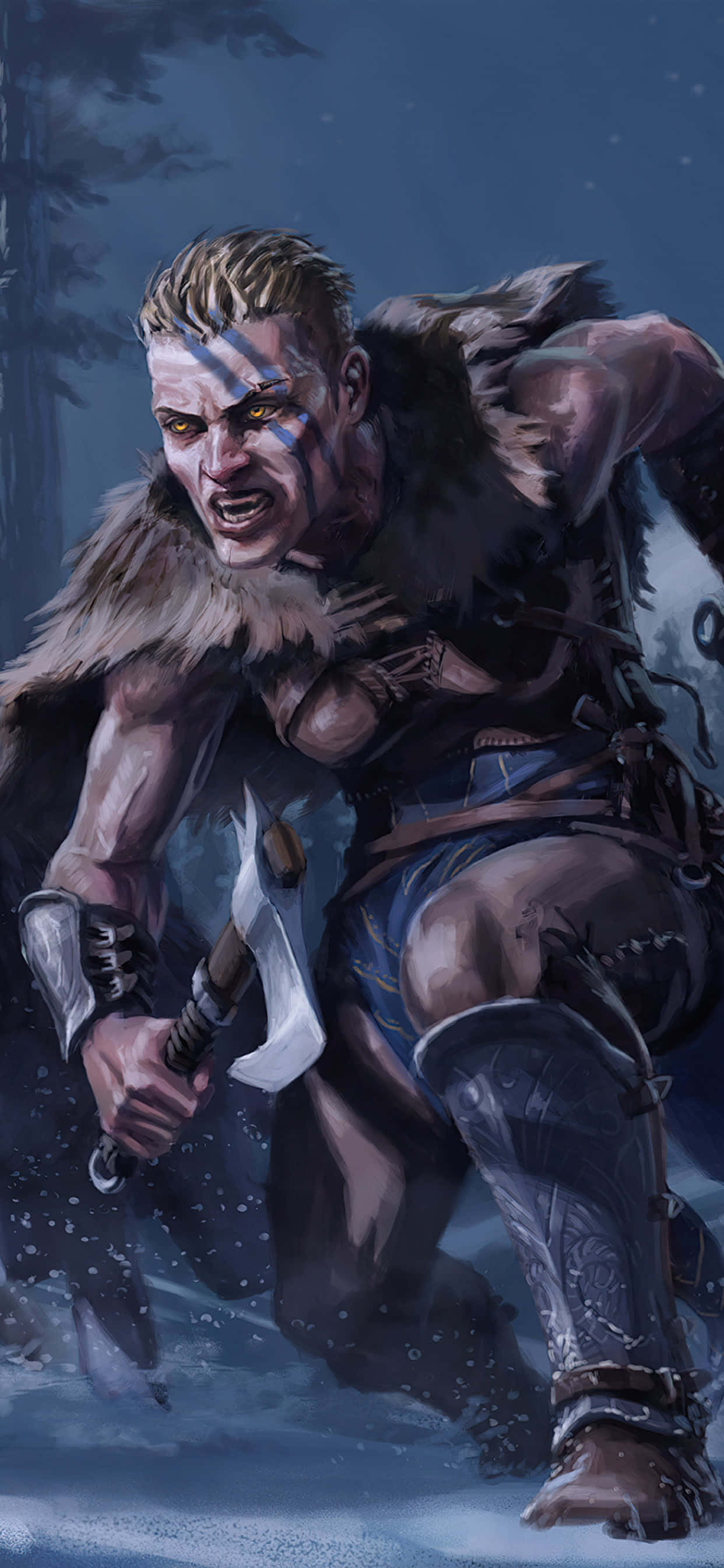 Femelă Viking iPhone Xs Max Assassin's Creed Valhalla Fundal