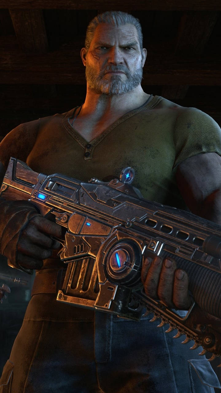 Fenix cu Arma Gears 5 Telefon Fundal