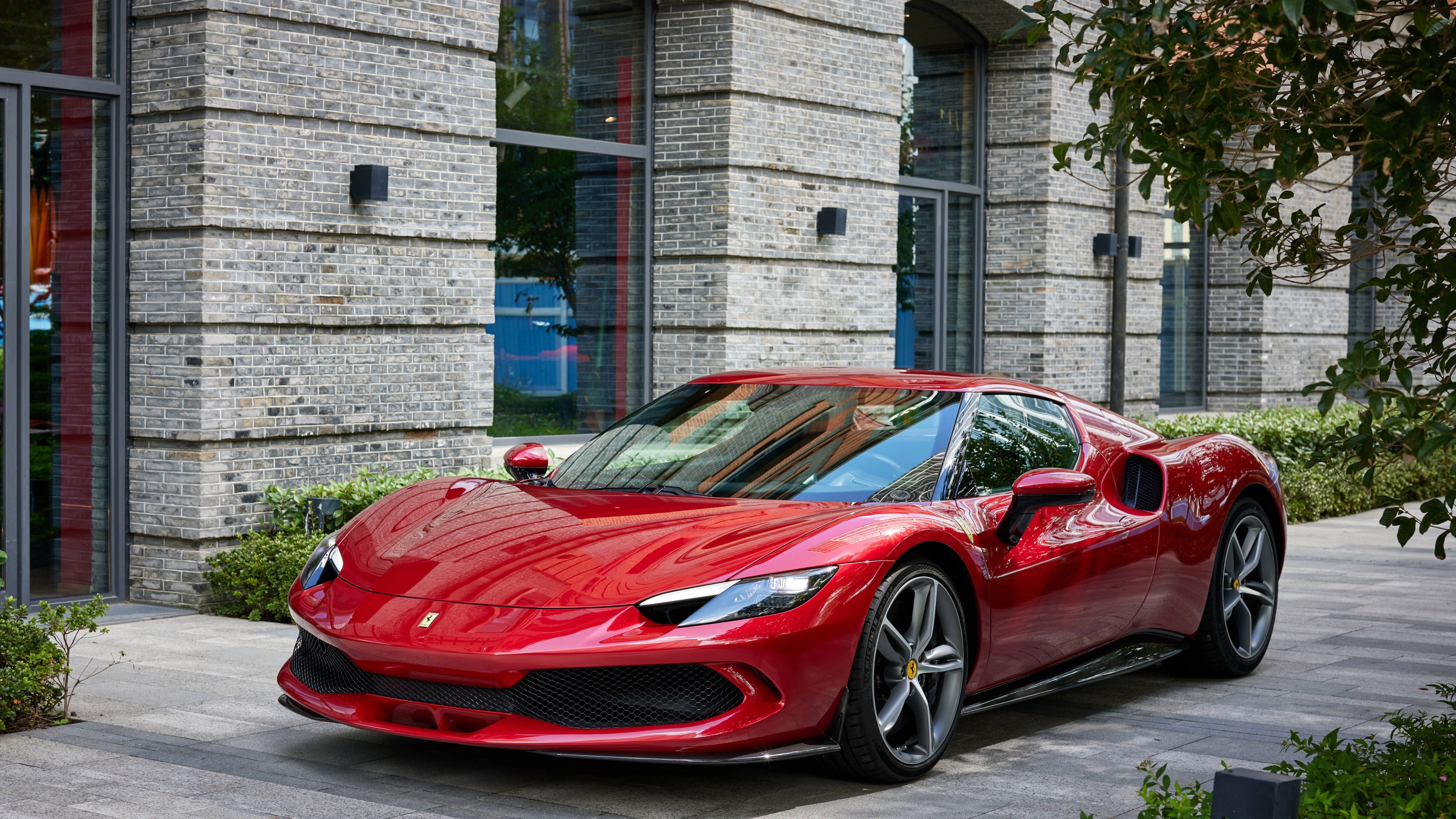Ferrari 296 GTB 4K Laptop Mașină Fundal