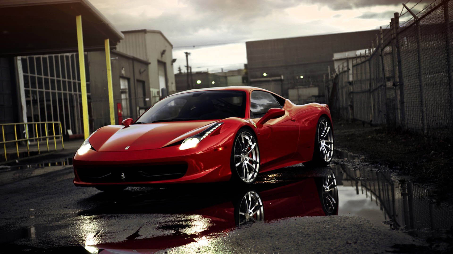 Ferrari 458 Rosso Corsa 1920x1080 Fundal