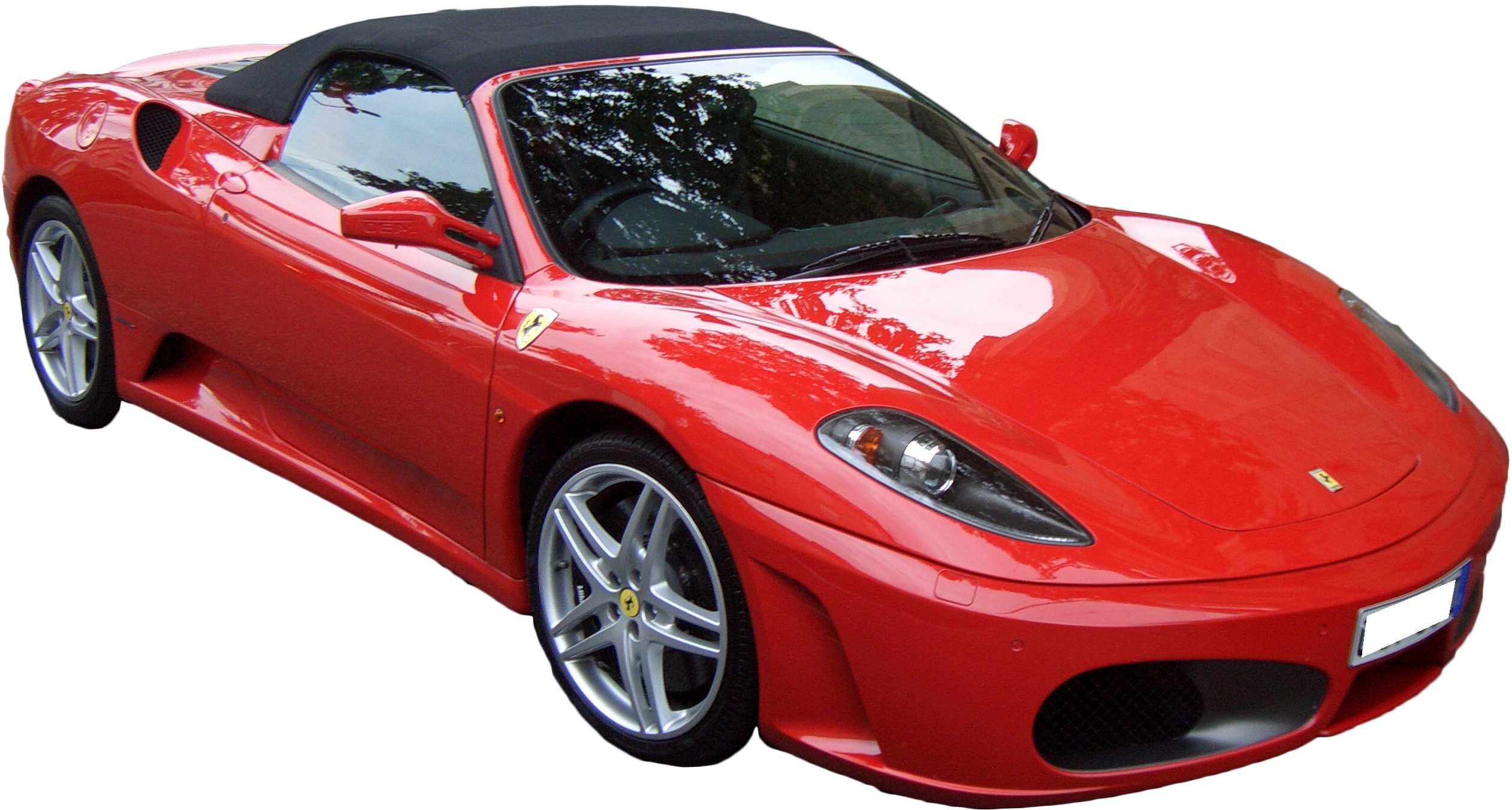 Ferrari F430 Spider decapotabilă roșie Fundal