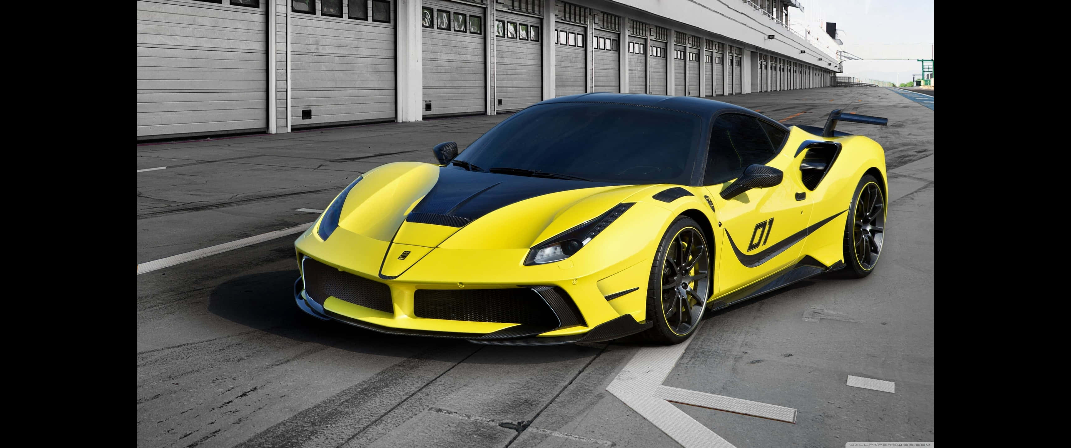Ferrari Fundal Scut Negru 3440x1440p Fundal