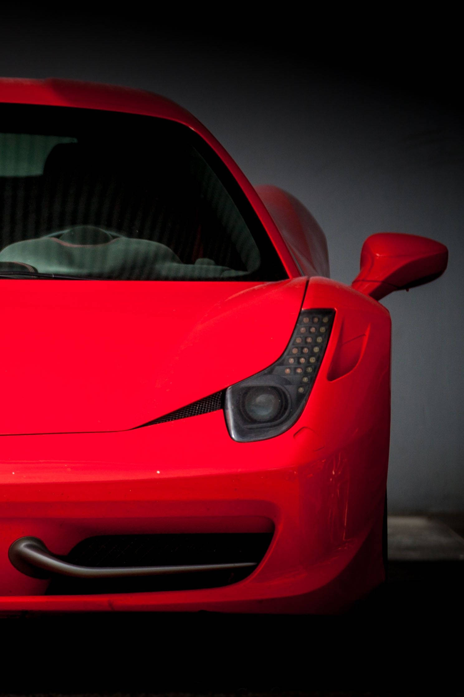 Ferrari iPhone roșu vizualizare Fundal