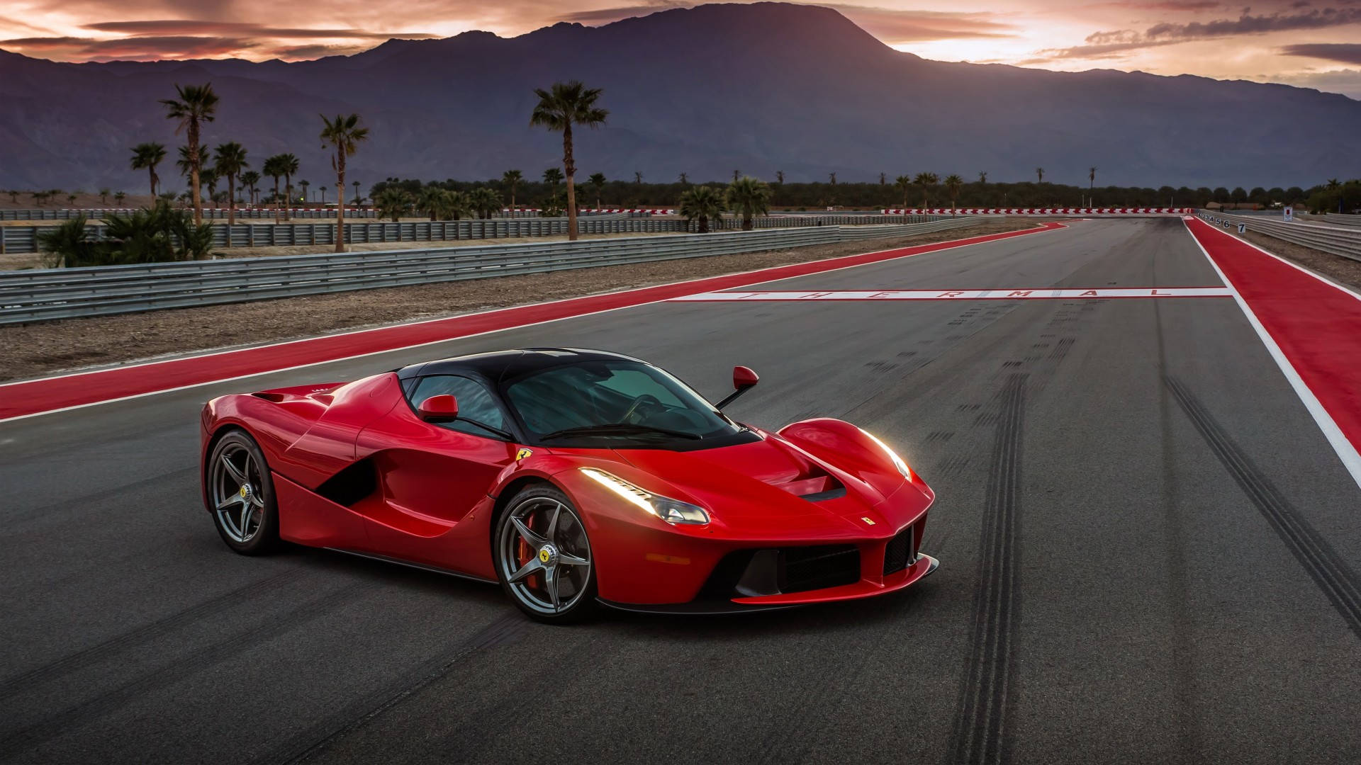 Ferrari LaFerrari roșu 2014 1920x1080 Fundal