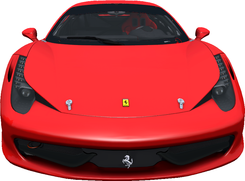Ferrari roșu, vedere frontală Fundal