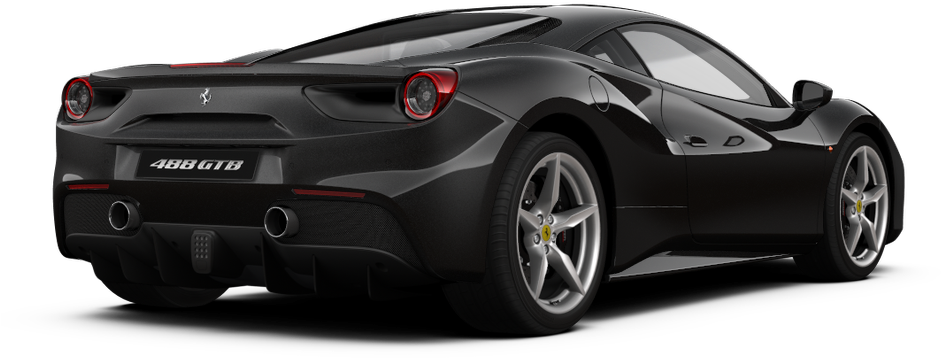 Ferrari488 G T B vedere din spate Fundal