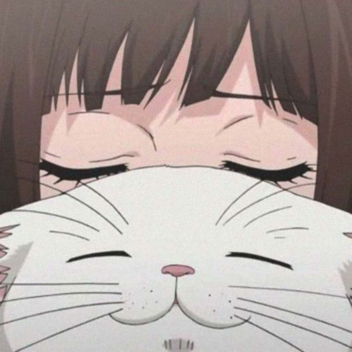 Fete Anime Pfp Pisică Fundal
