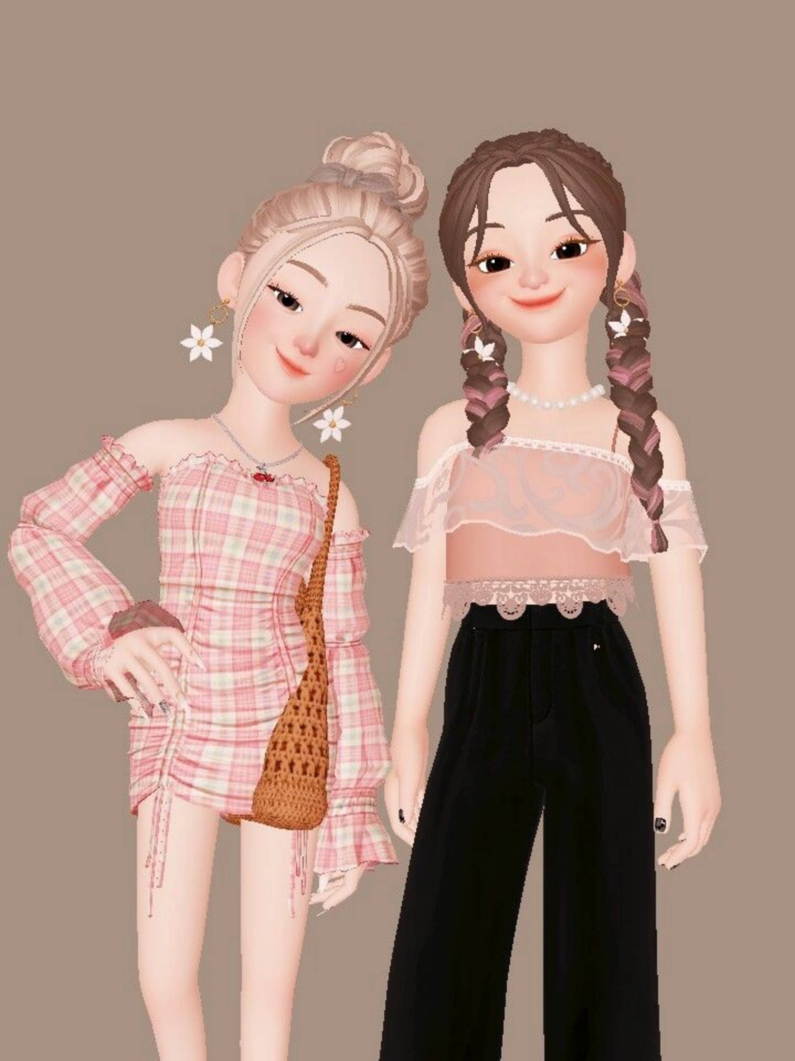 Fete Cartoon Zepeto Elegante Fundal