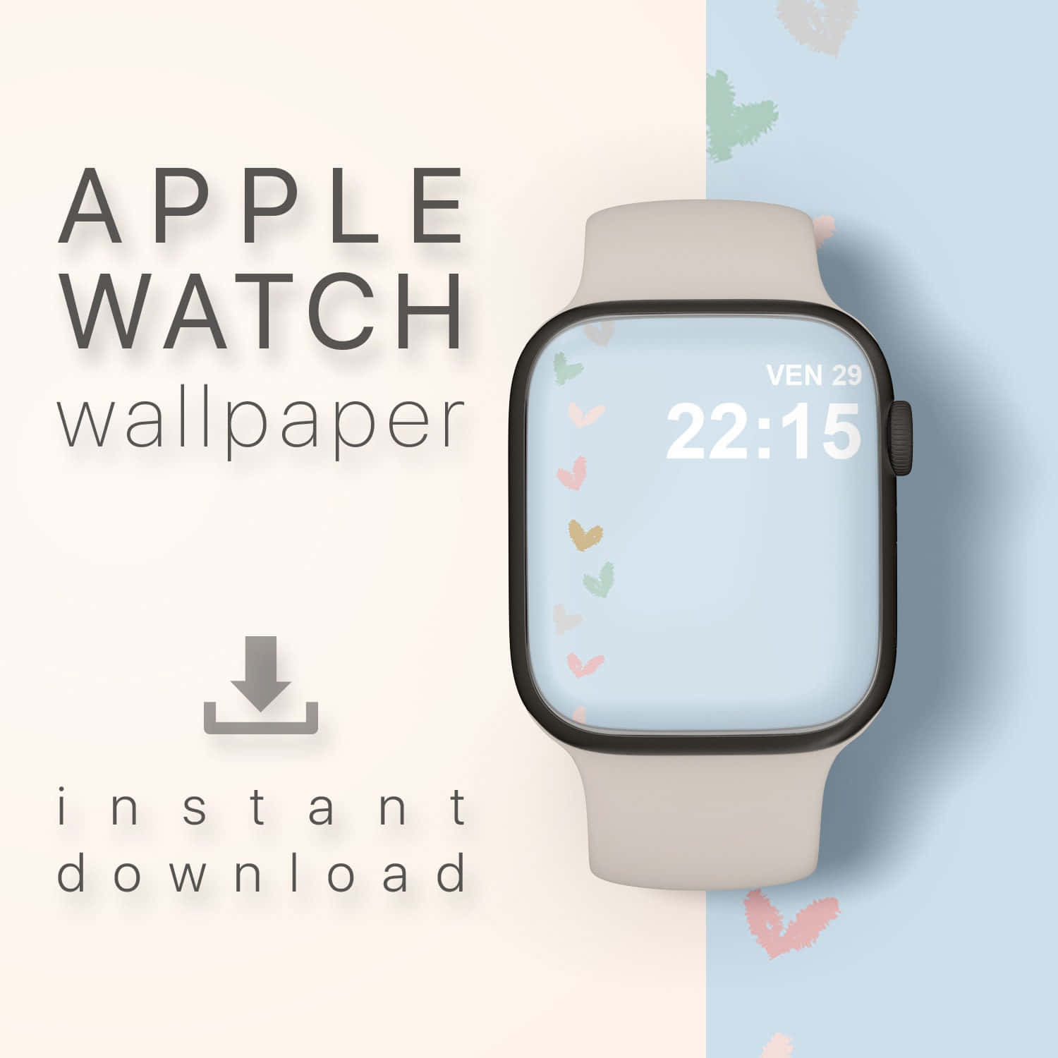 Fețe de ceas Apple drăguțe cu plantă Fundal