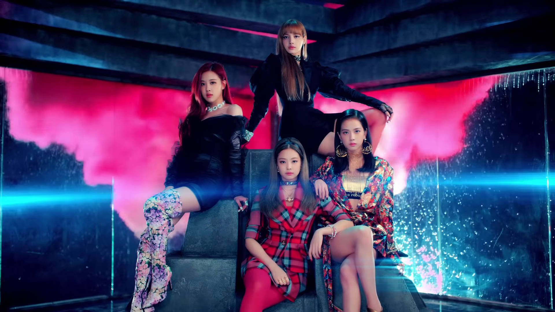 Fetele Blackpink trăind viața la înălțime Fundal