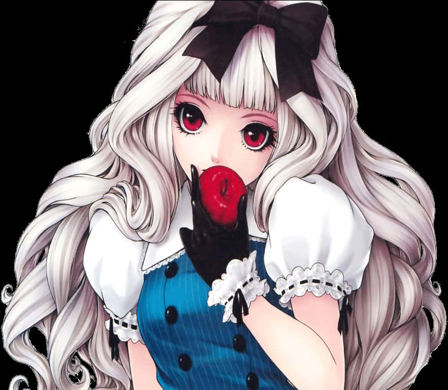 Fetita anime cu un mar Fundal