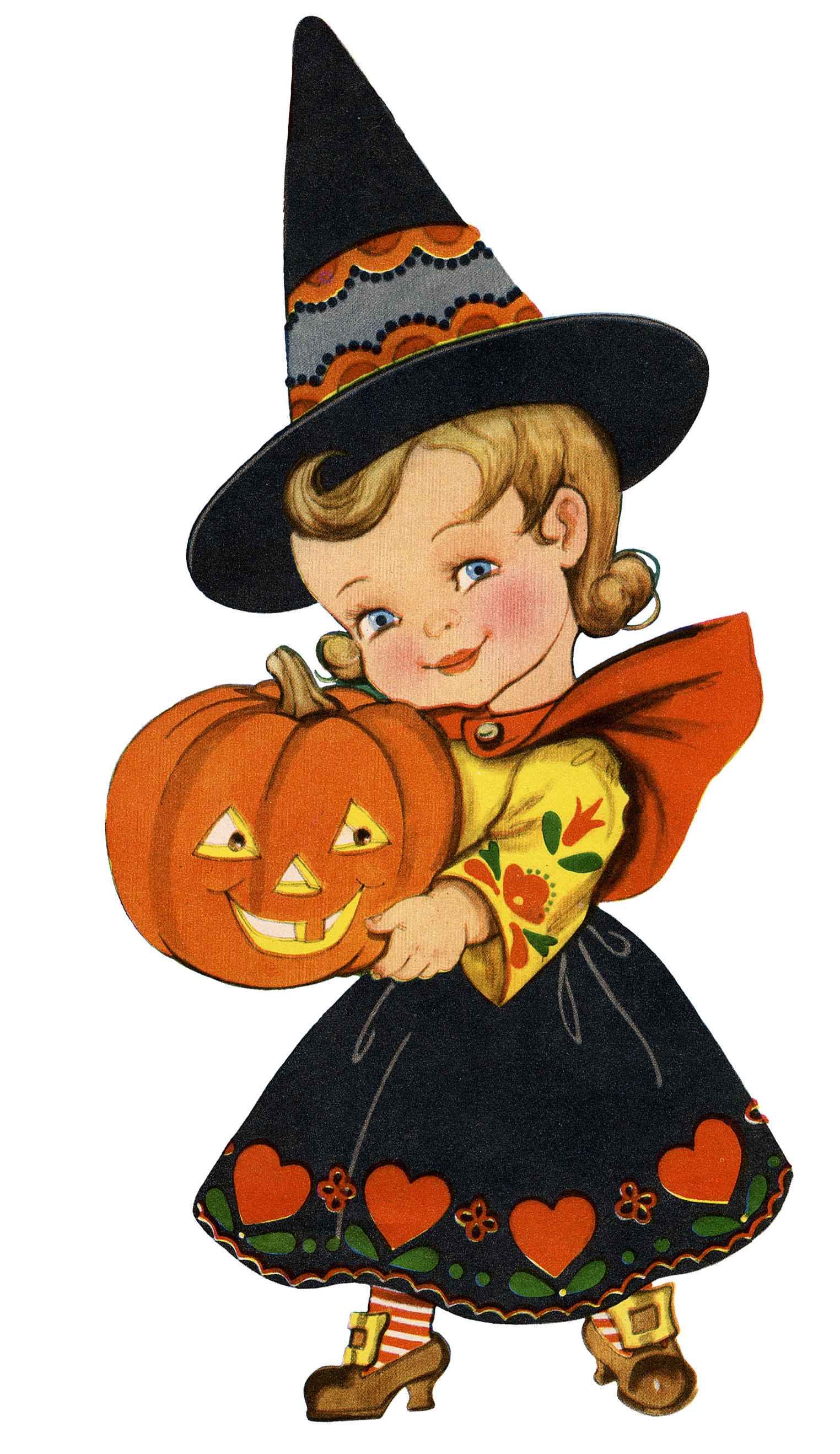 Fetiță Drăguță de Halloween pentru iPhone Fundal