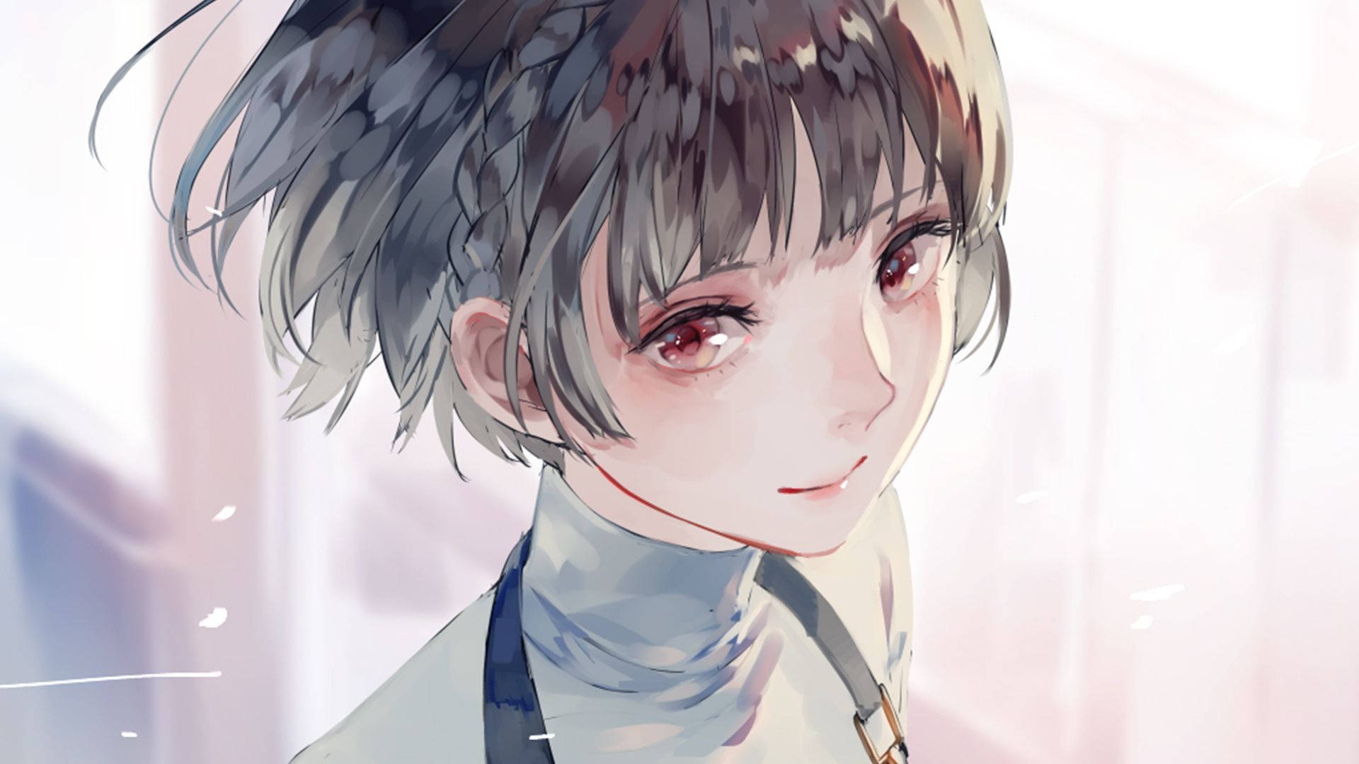 Fetiță păpușă anime drăguță pentru PFP Fundal