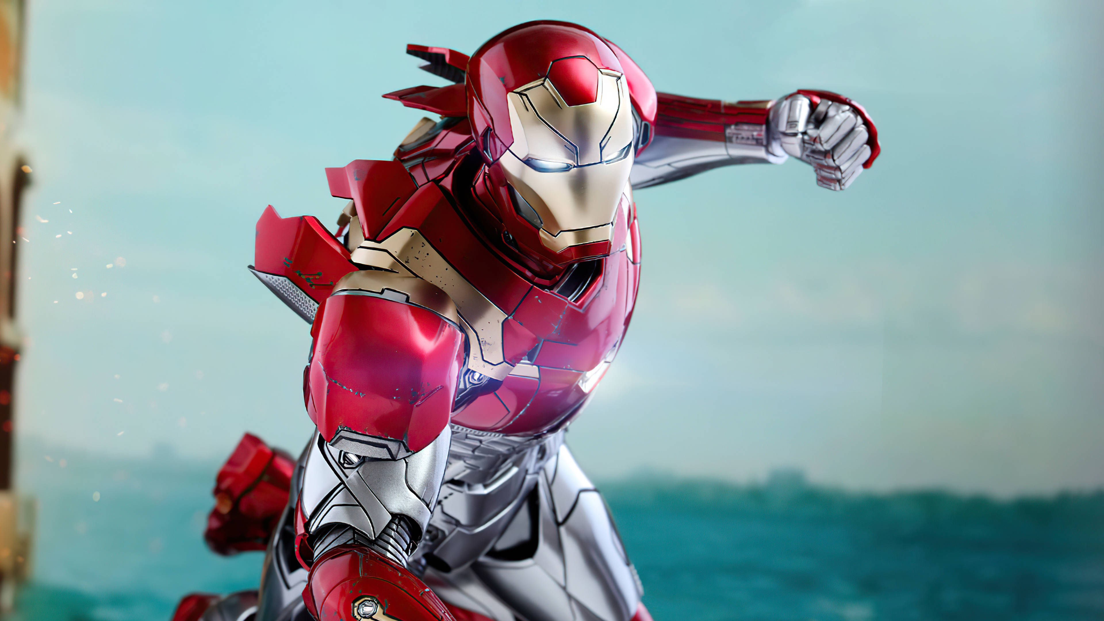 Figură de colecție Supererou Iron Man Fundal
