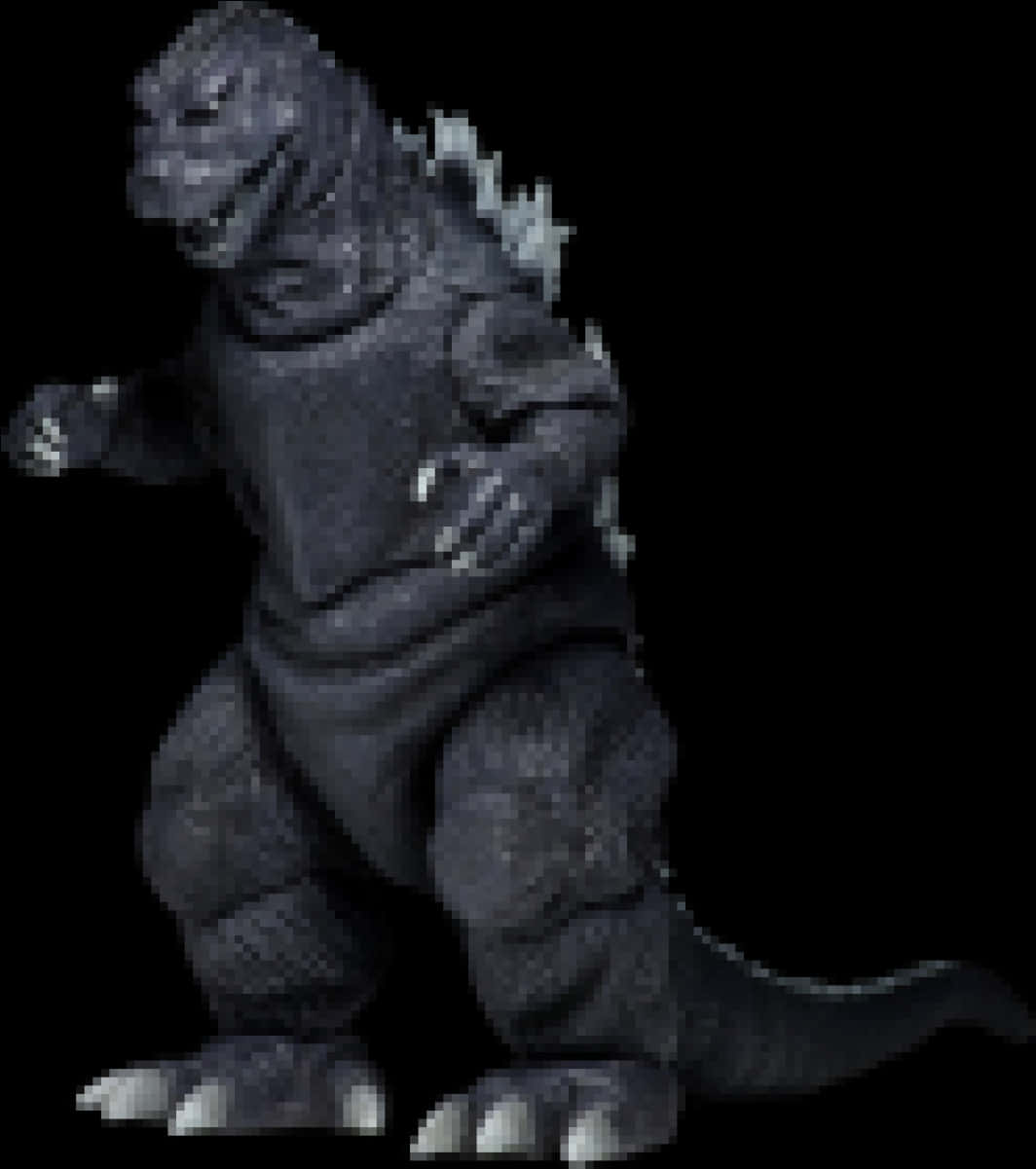 Figură Pixelată Godzilla Fundal