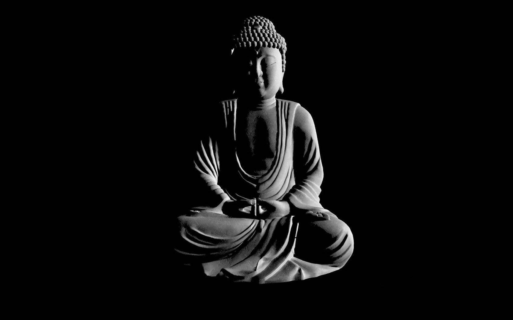 Figurină 3D Gri a lui Buddha Fundal