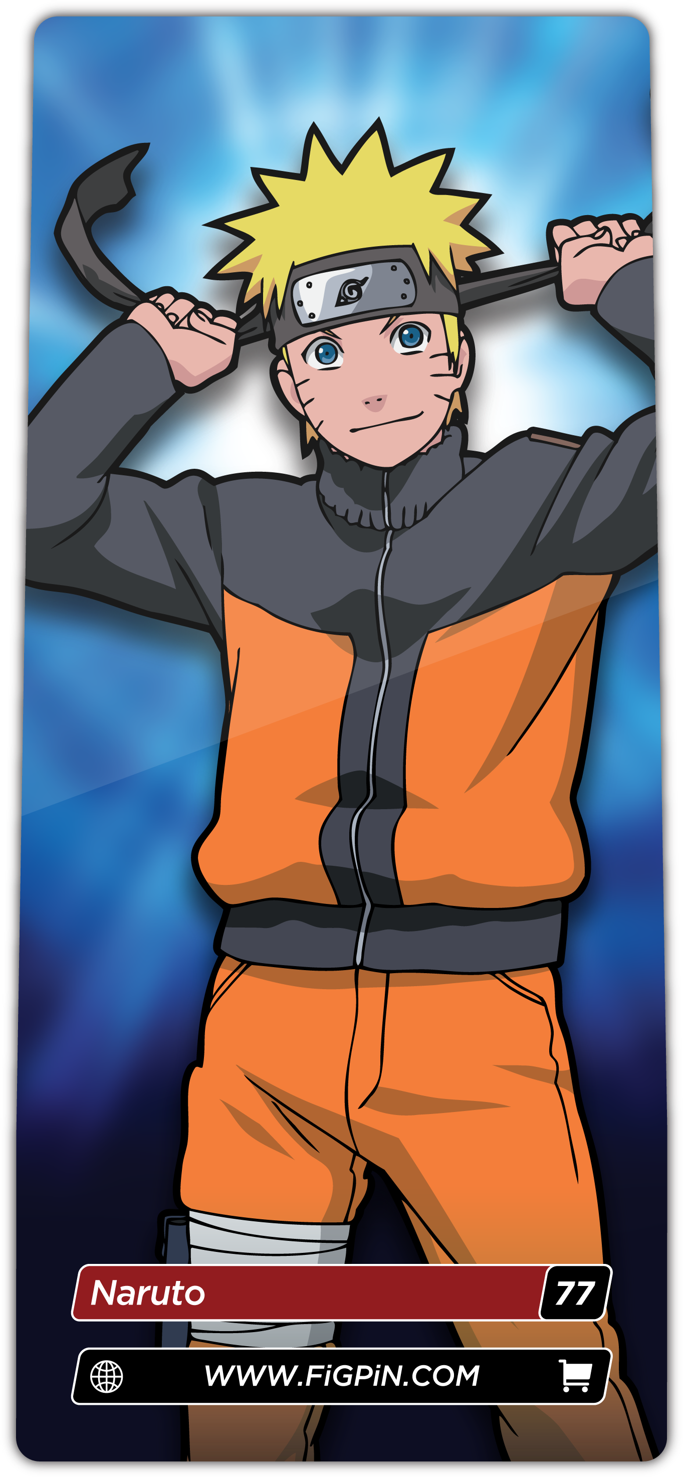 Figurină Pin Colecționabil Naruto Uzumaki Fundal
