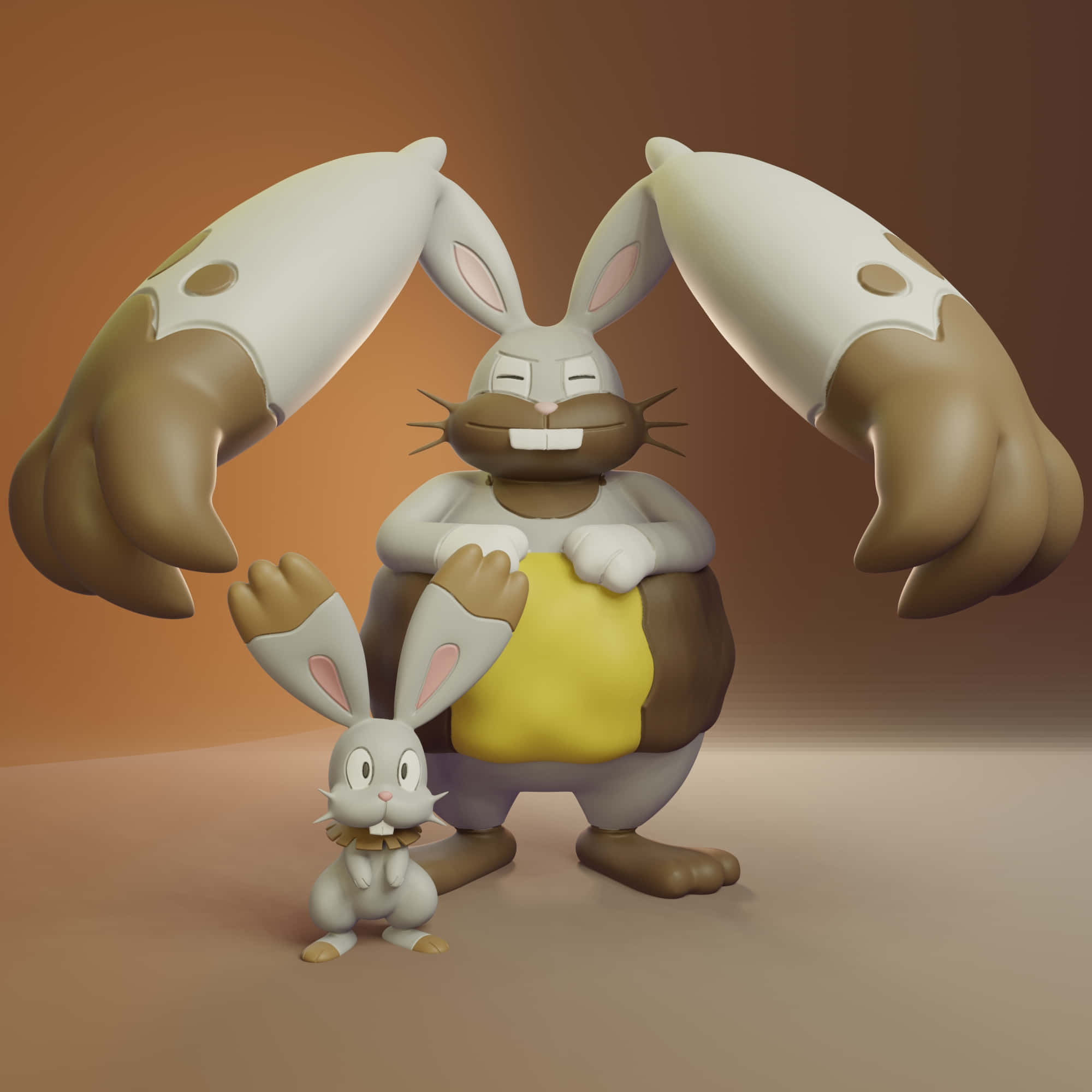 Figurine Diggersby și Bunnelby Fundal
