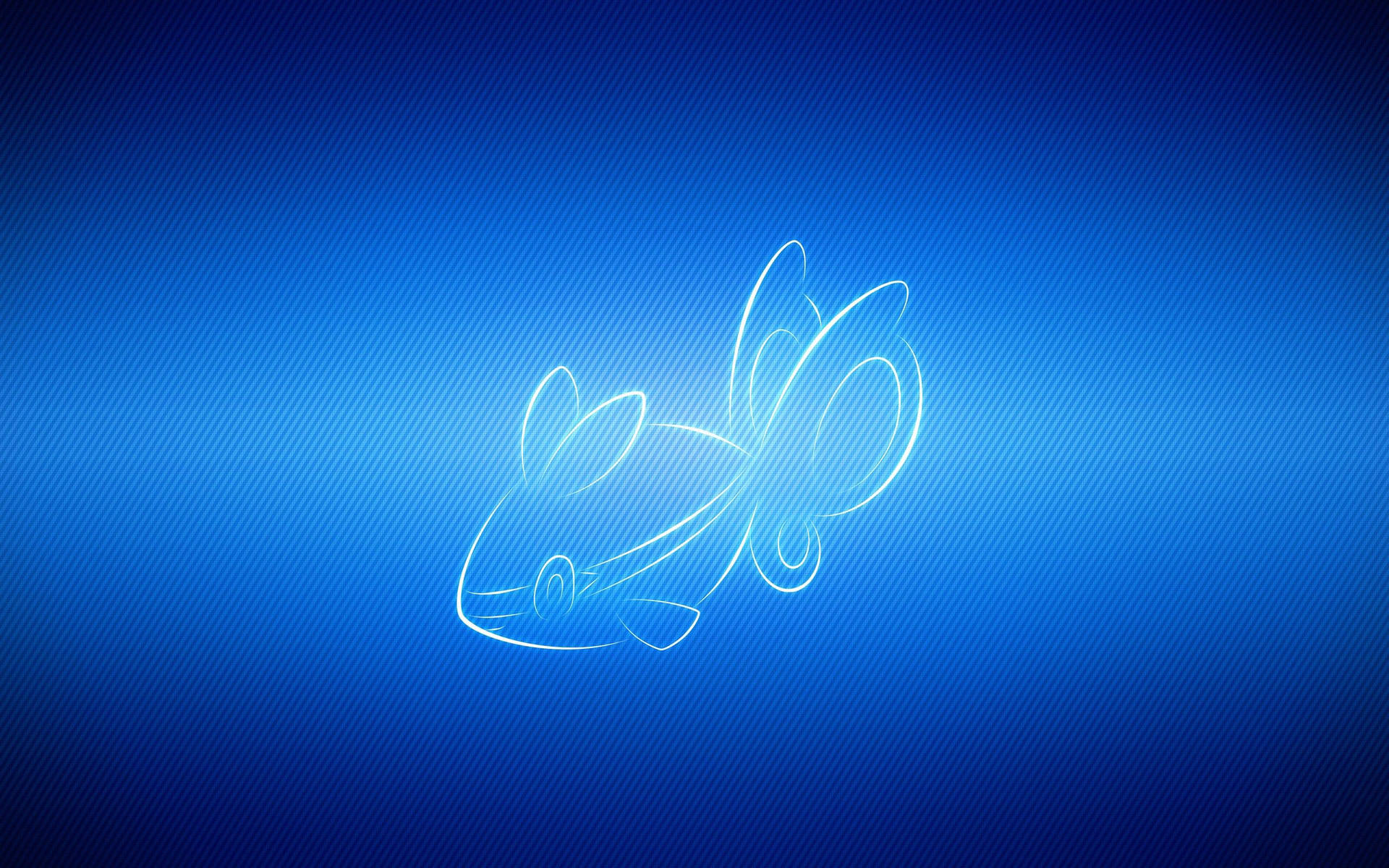 Pokemon Finneon albastru strălucitor. — Anime Fundal
