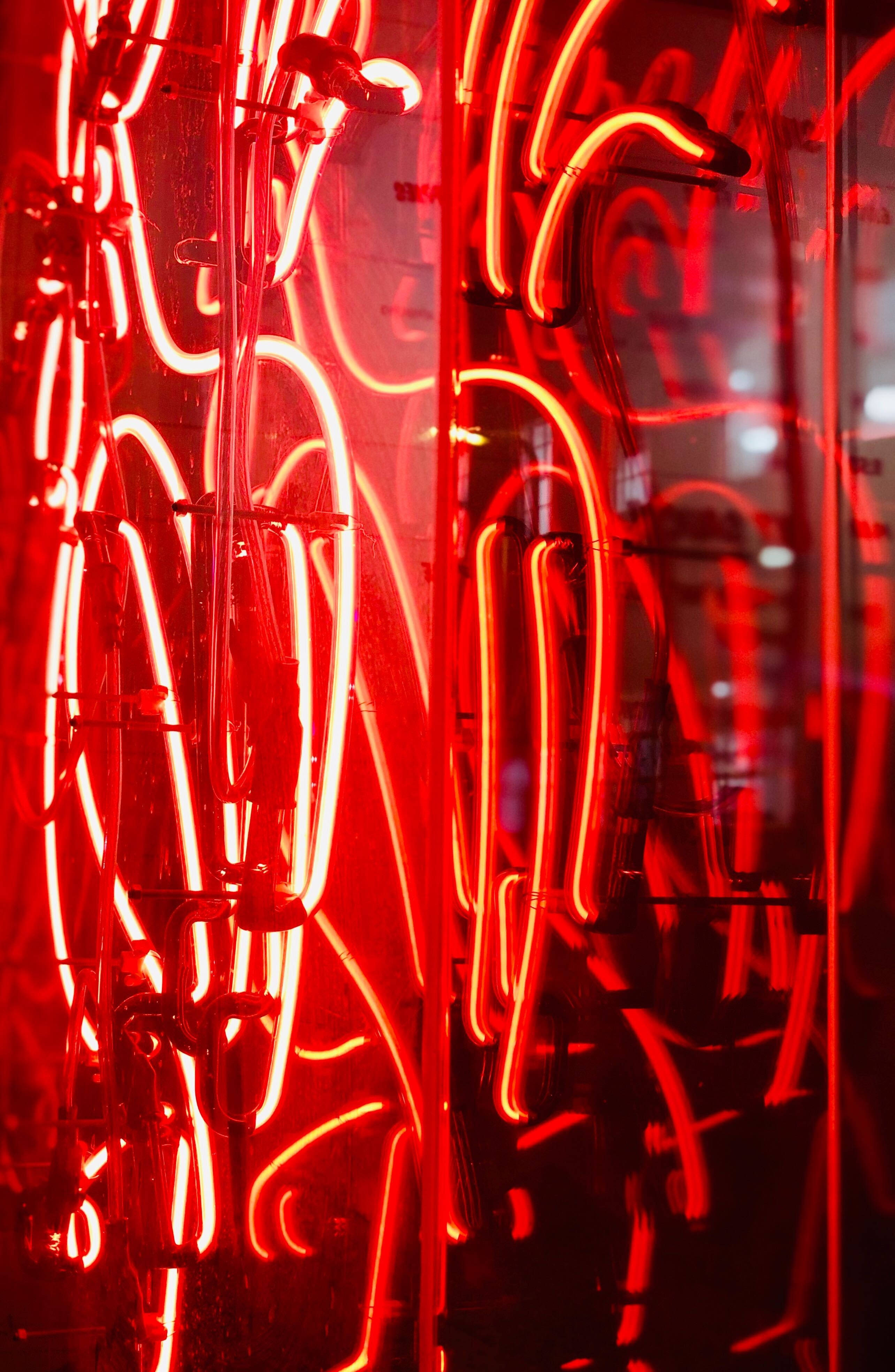 Fire Neon Roșii Fundal
